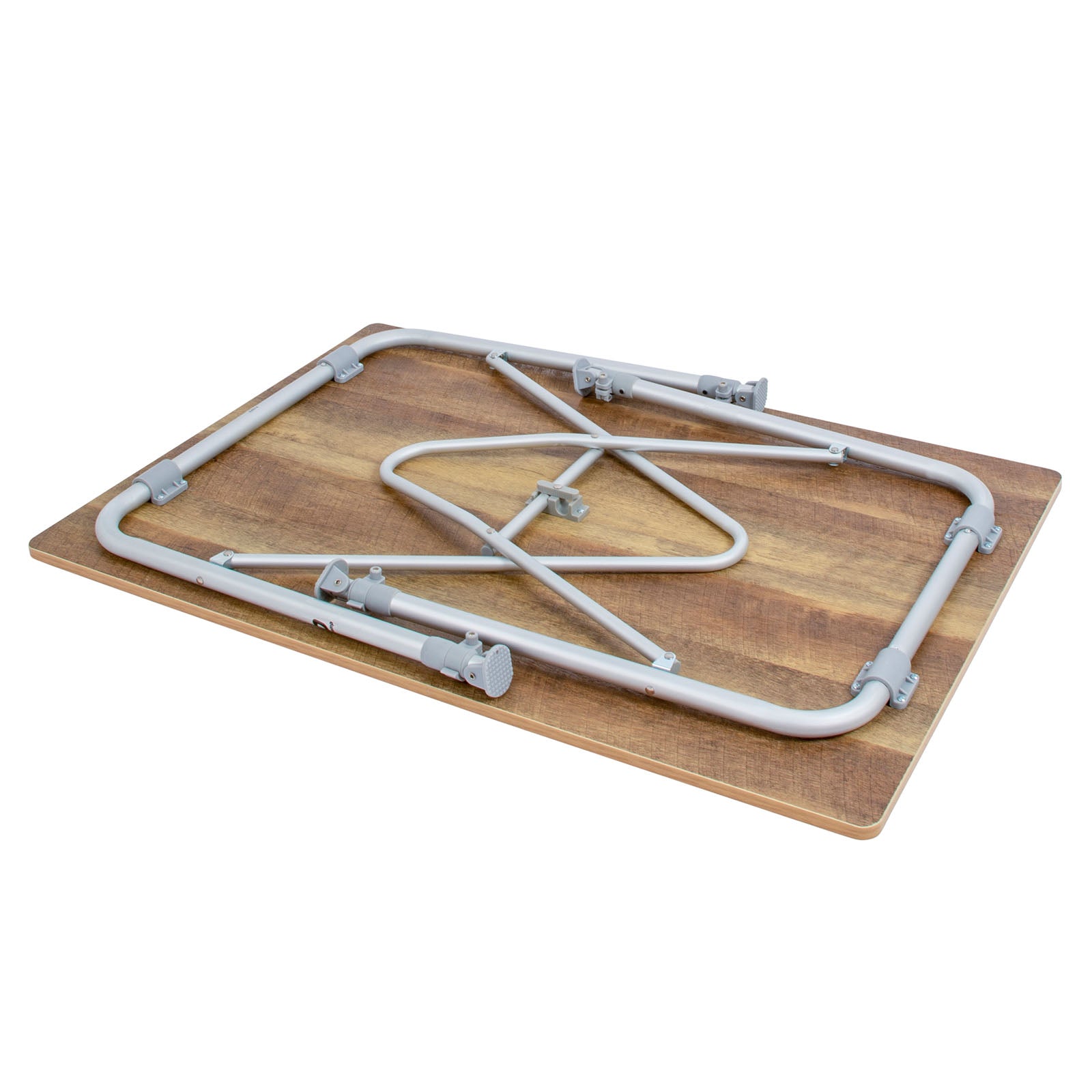 BO-CAMP Table pliante XL Camping Jardin Table pliante Pliable Réglable en hauteur 59-72