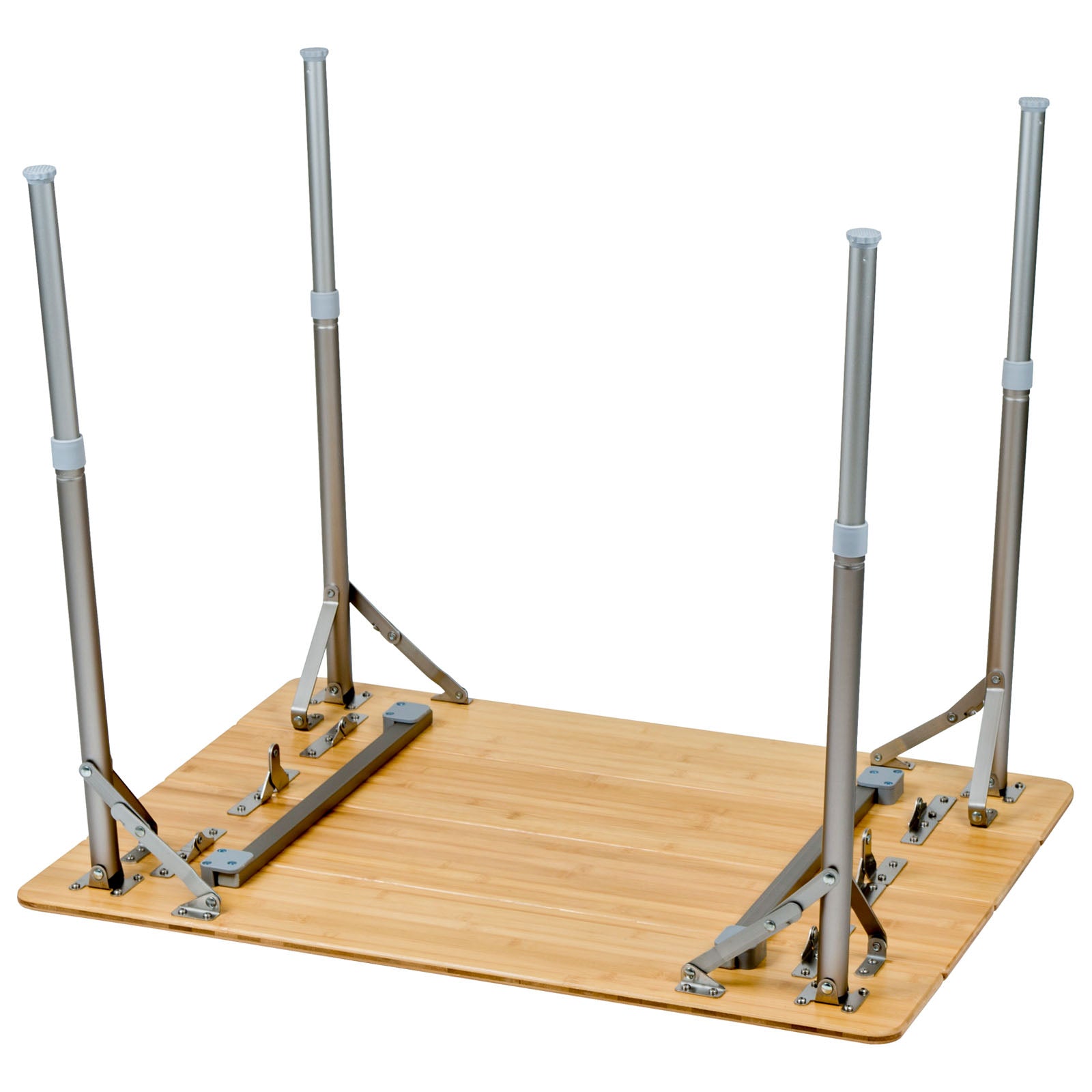 BO-CAMP Table de jardin de camping Table pliante Table pliante Table pliante pliable réglable en aluminium Bambou