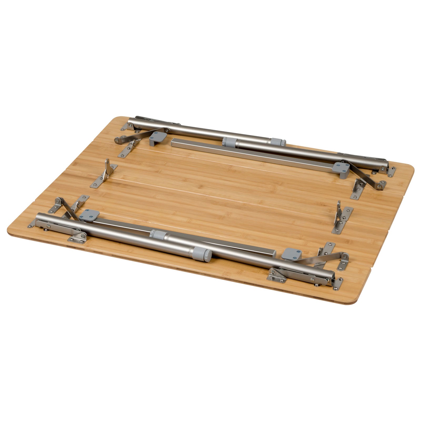 BO-CAMP Camping Garden Table Folding Table Folding Table Foldable Adjustable Aluminum Bamboo