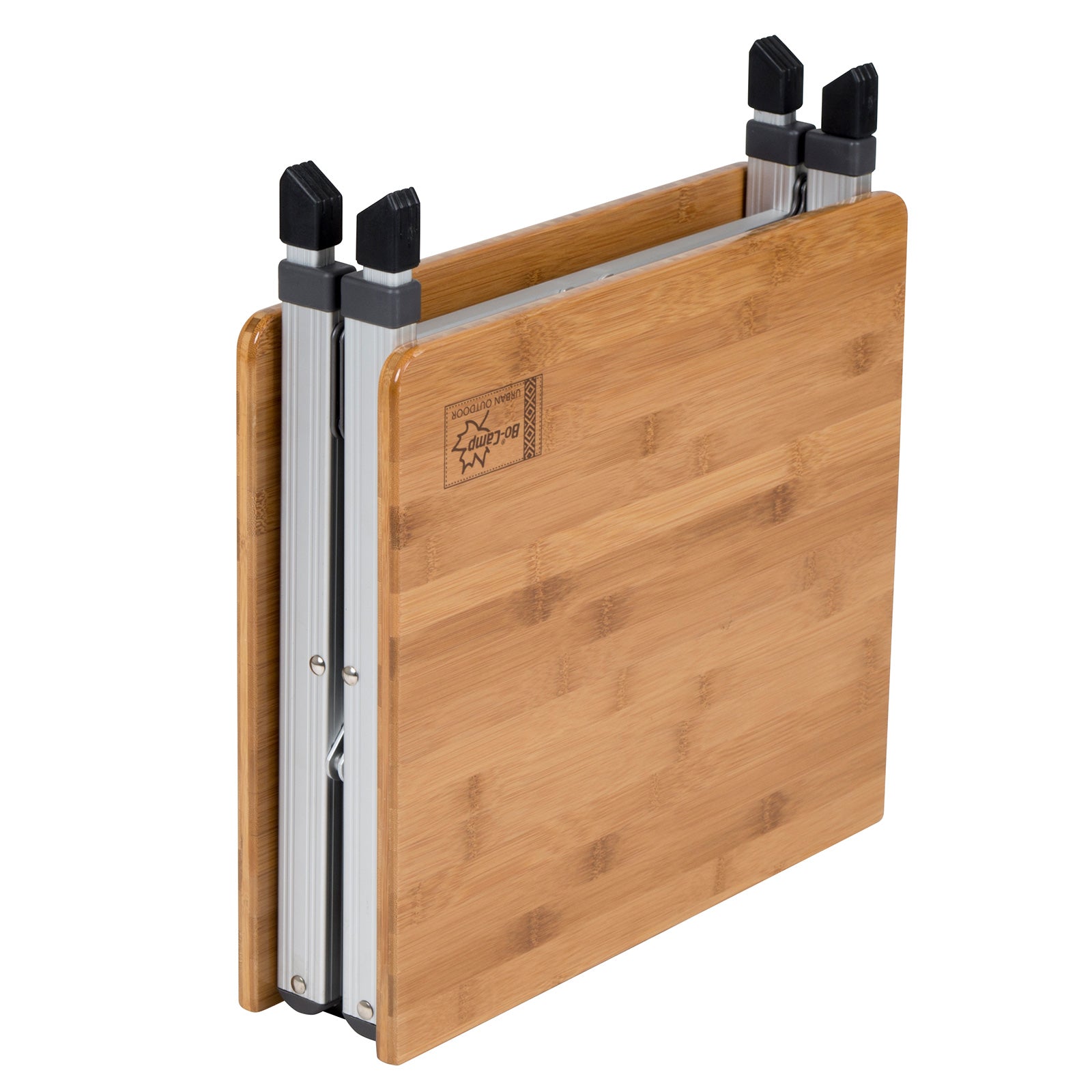 BO-CAMP Camping Garden Table Folding Table Folding Table Foldable Adjustable Aluminum Bamboo