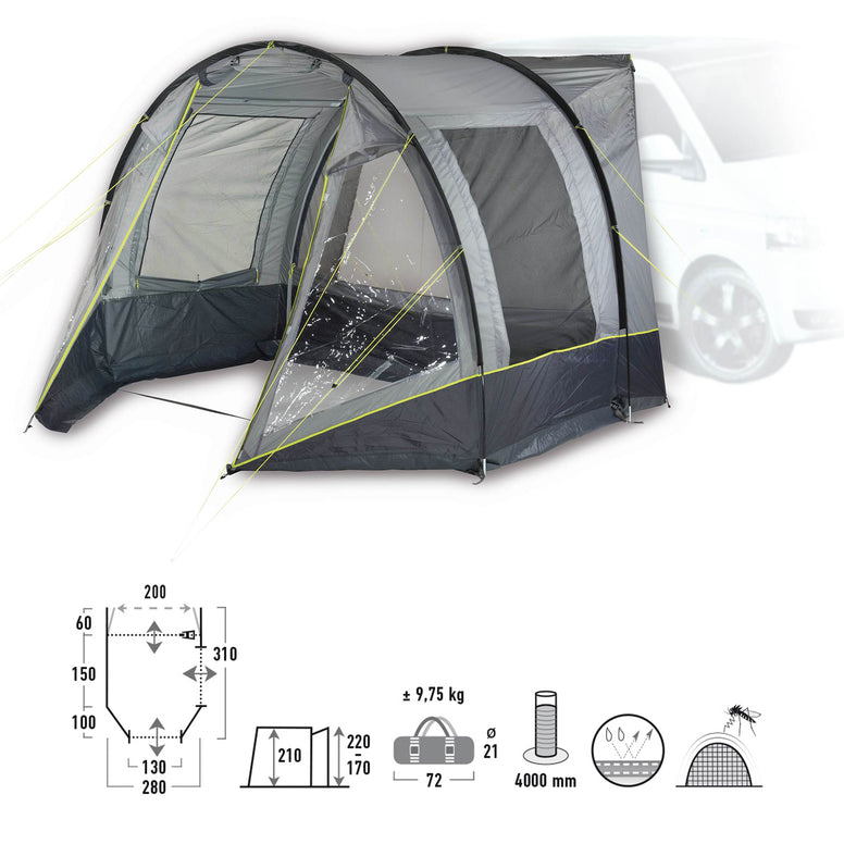 HIGH PEAK Bus Tent Avio - Camping Awning Van SUV VW Tent Bus Awning 170-220 cm