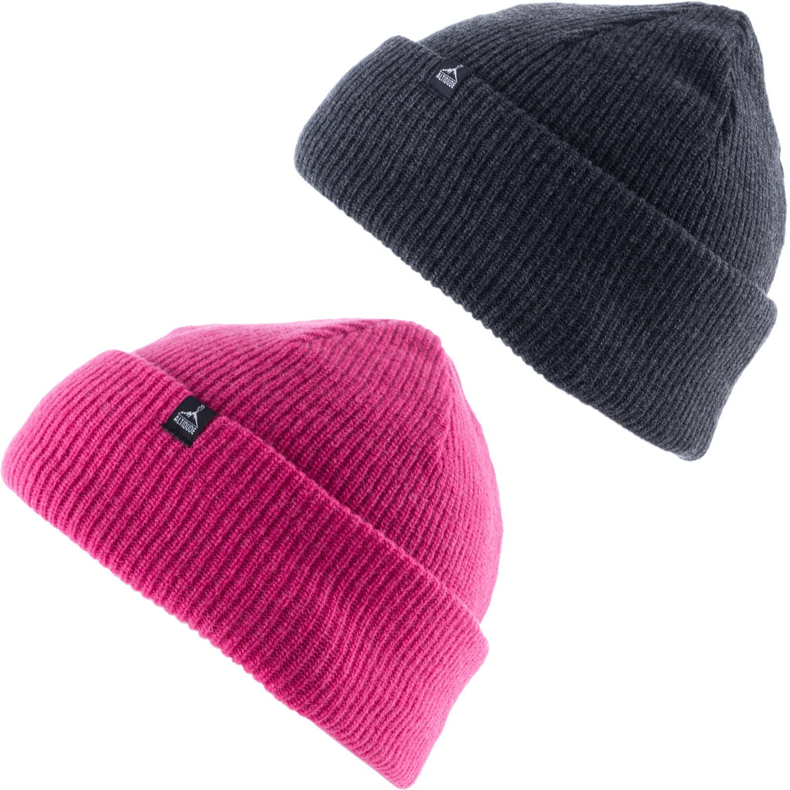 ALTIDUDE Winter Hat Hermit Rip Chunky Knit Hat Unisex Beanie Merino Wool