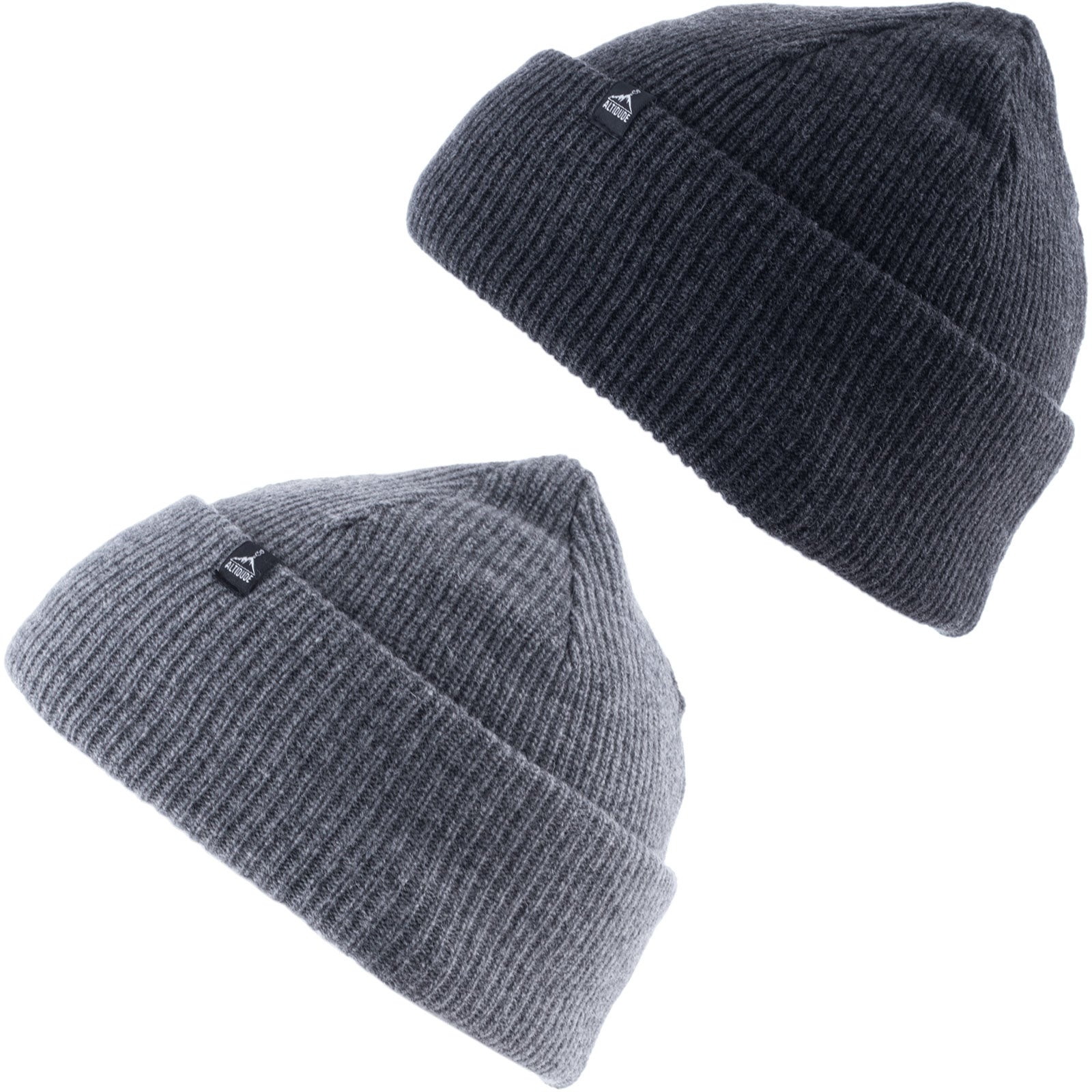 ALTIDUDE Winter Hat Hermit Rip Chunky Knit Hat Unisex Beanie Merino Wool