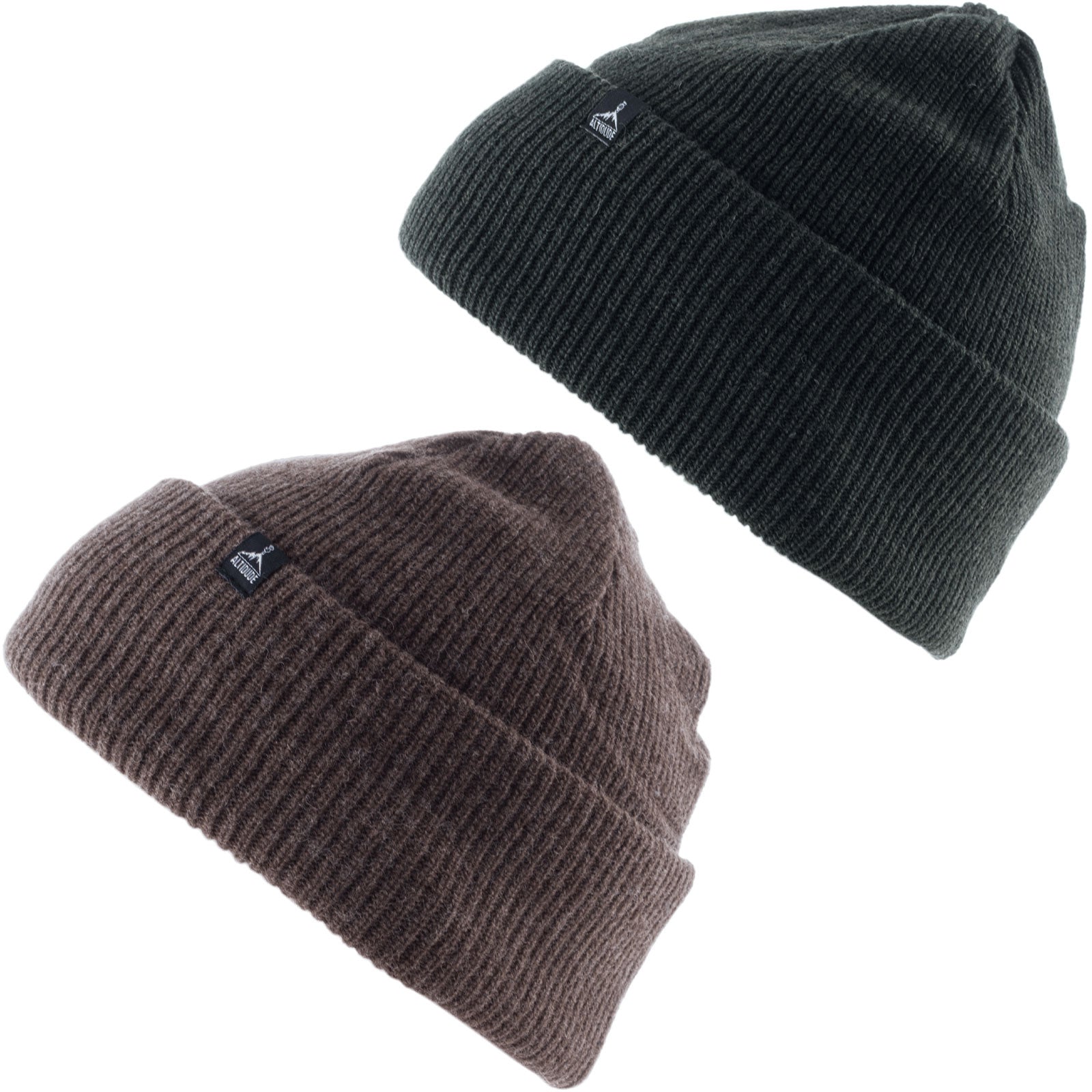 ALTIDUDE Winter Hat Hermit Rip Chunky Knit Hat Unisex Beanie Merino Wool