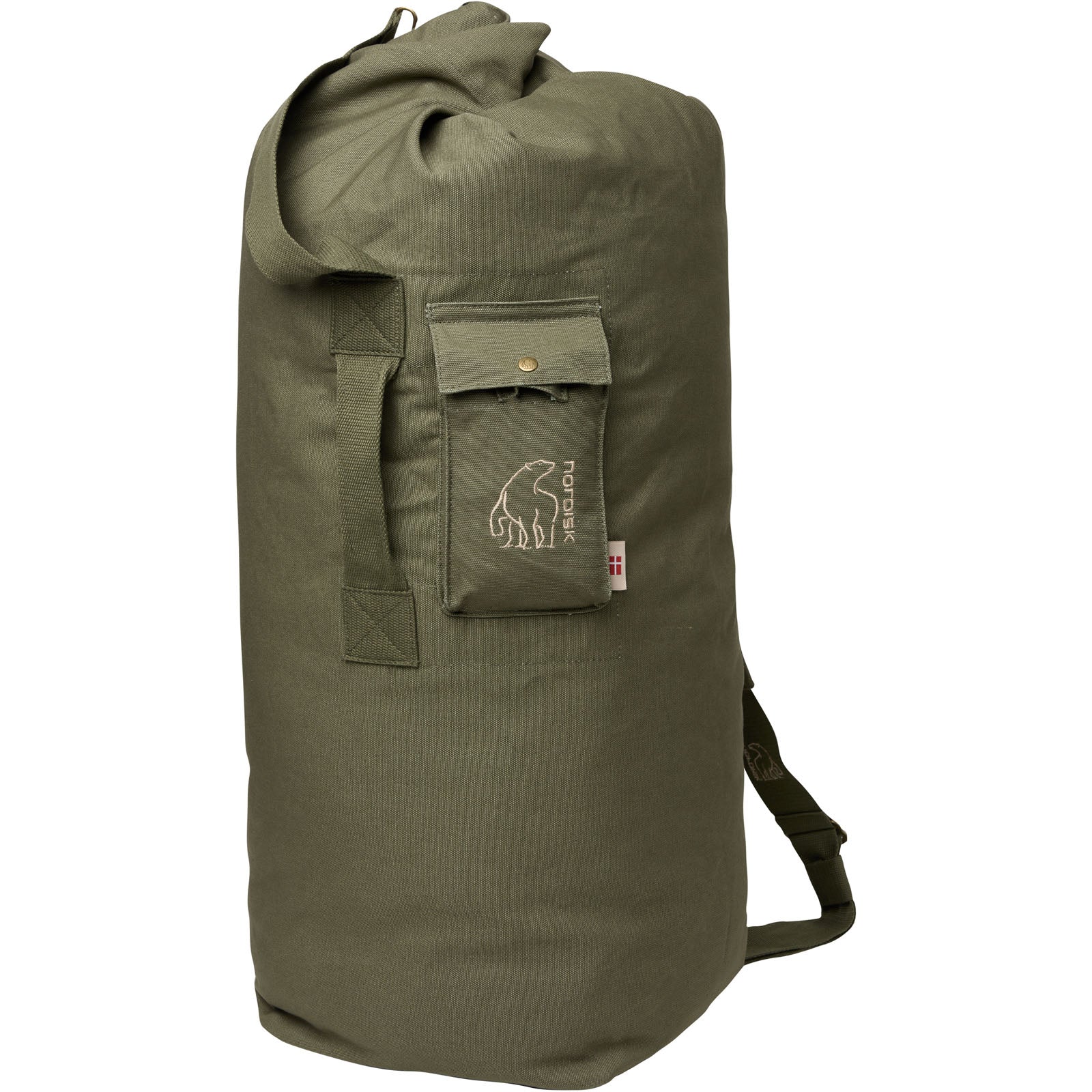NORDISK Duffle Bag Kongsberg 65 Duffel Bag Double Strap Travel Backpack Canvas