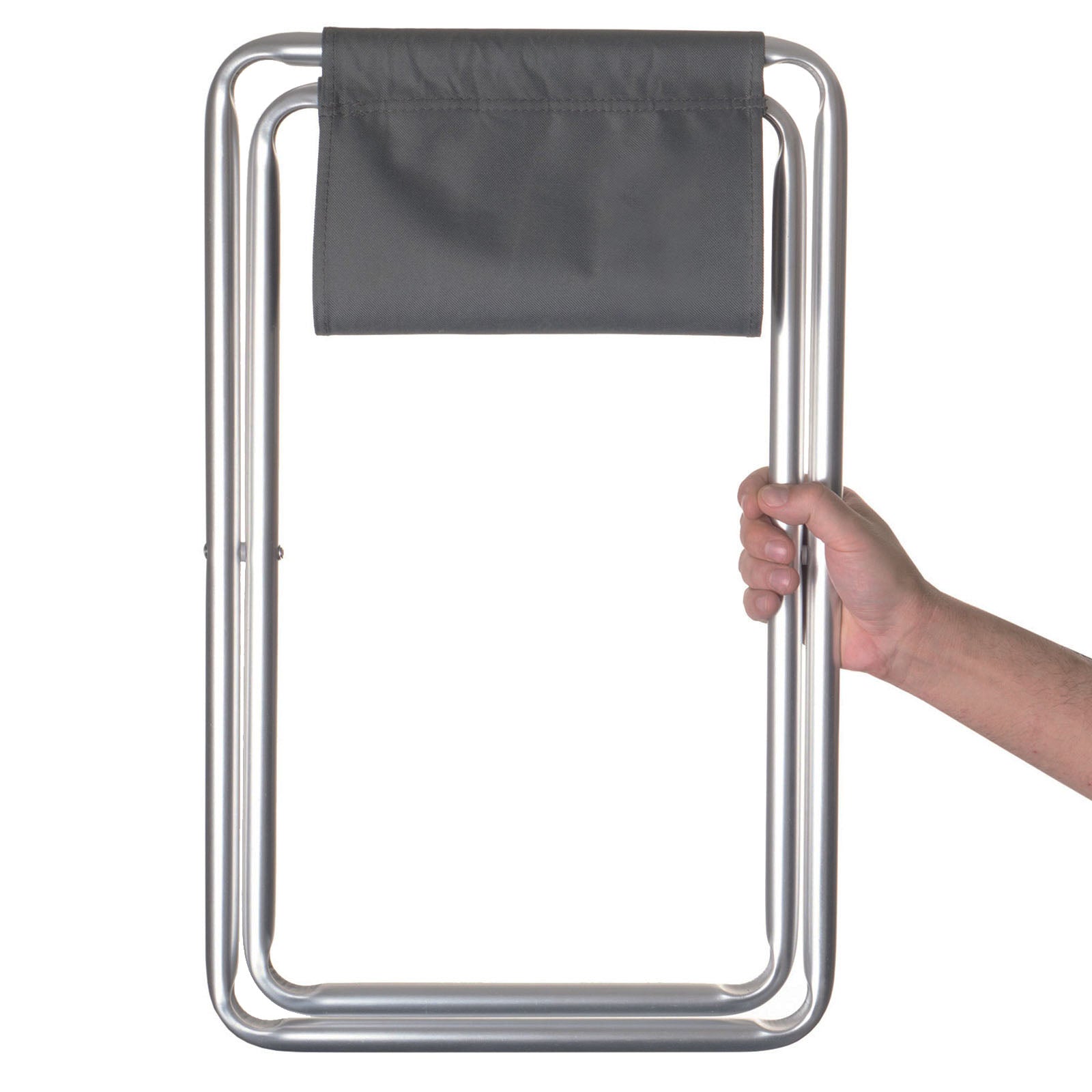 BO-CAMP Mini tabouret de camping en aluminium, tabouret pliant, tabouret de pêche, siège pliant, tabouret pliable