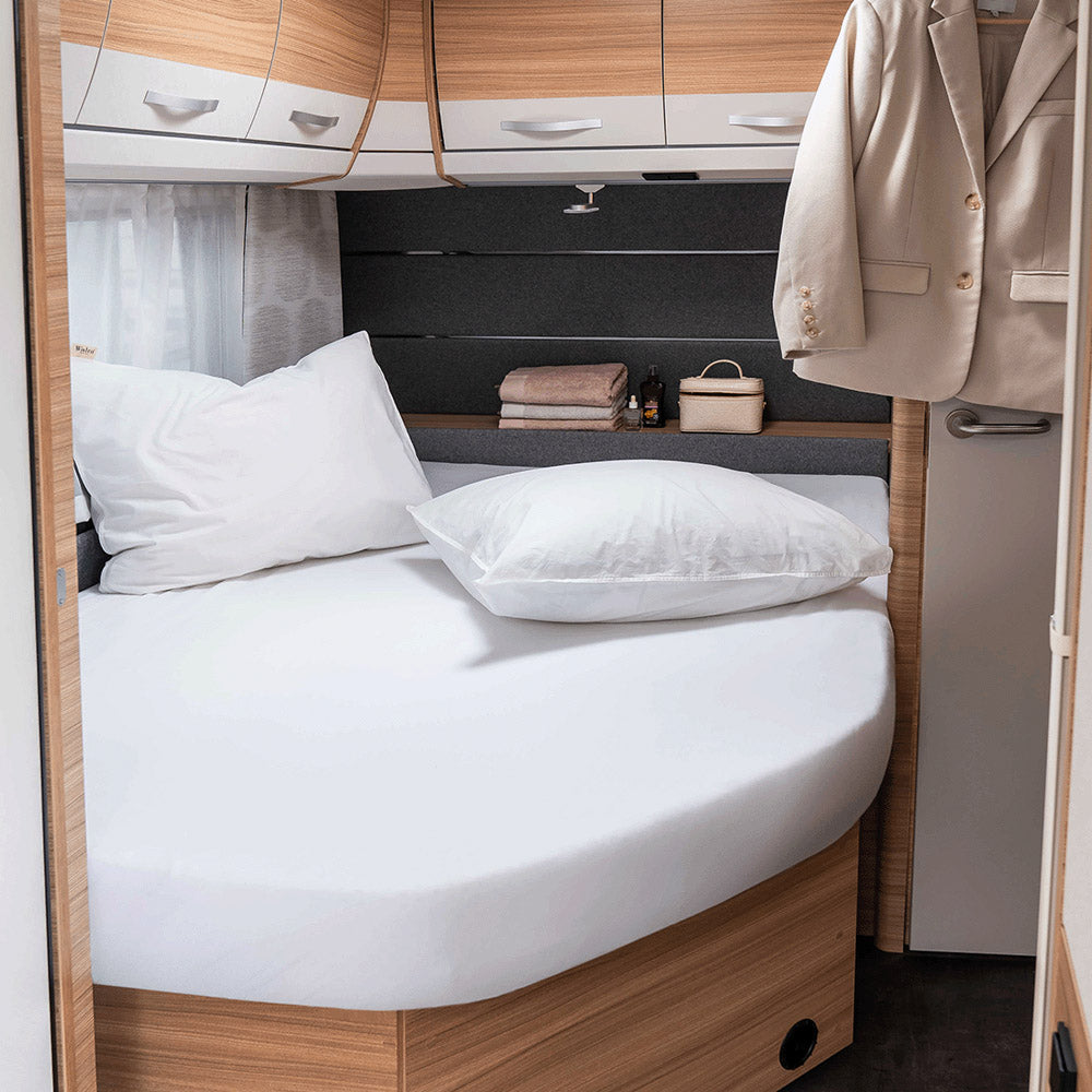 Spannbettlaken Jersey Multifit Französische Betten Rechts