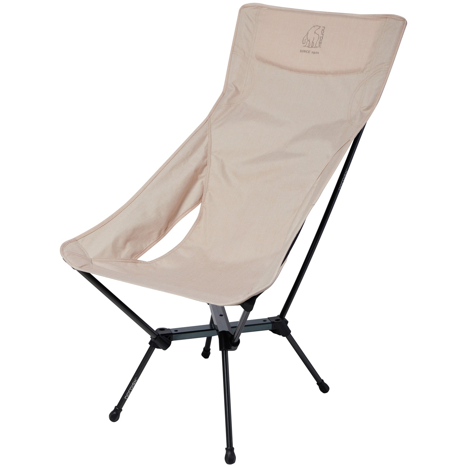 NORDISK Lounge Campingstuhl Kongelund LW Faltstuhl Hochlehner Leicht Alu 120 kg