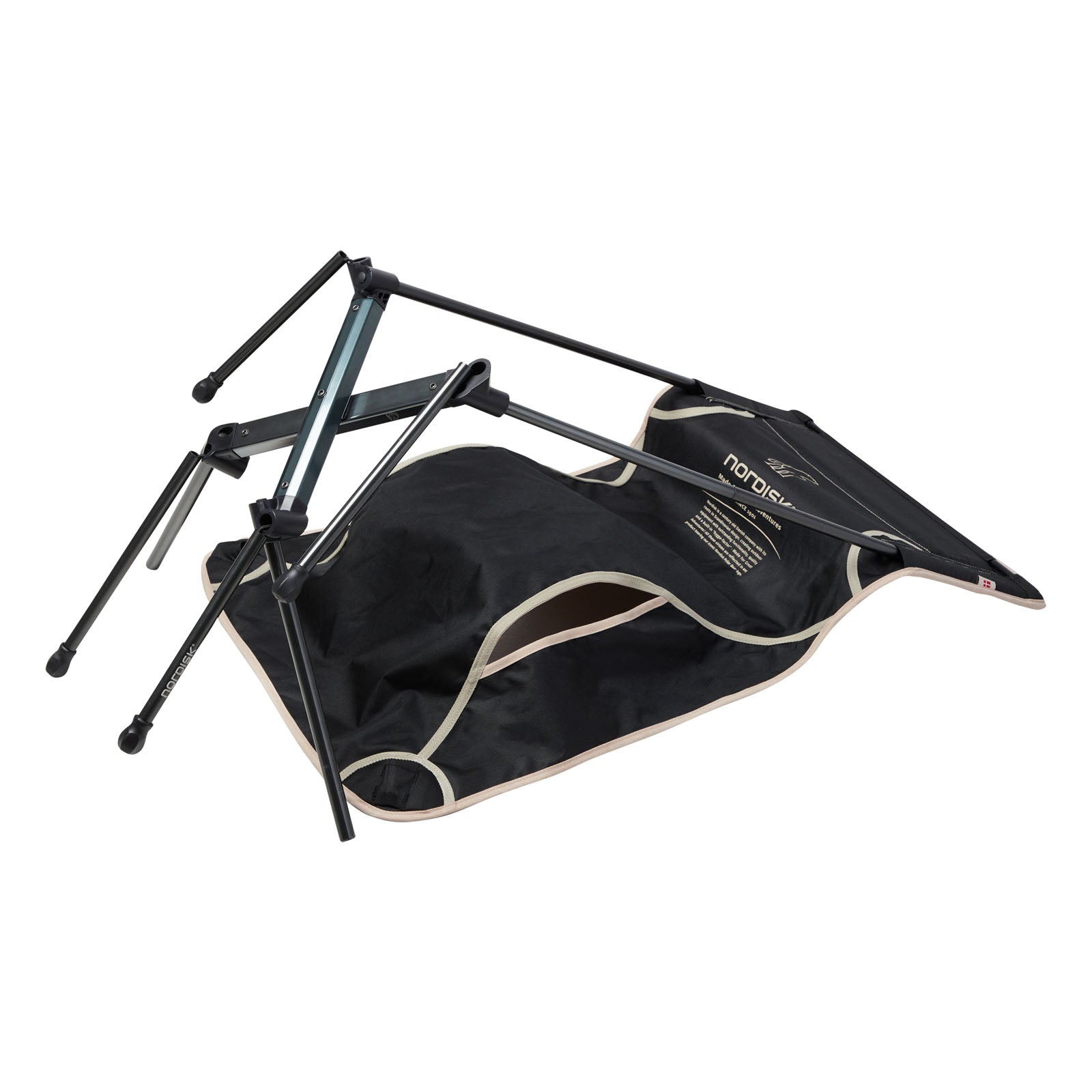 NORDISK Lounge Campingstuhl Kongelund LW Faltstuhl Hochlehner Leicht Alu 120 kg