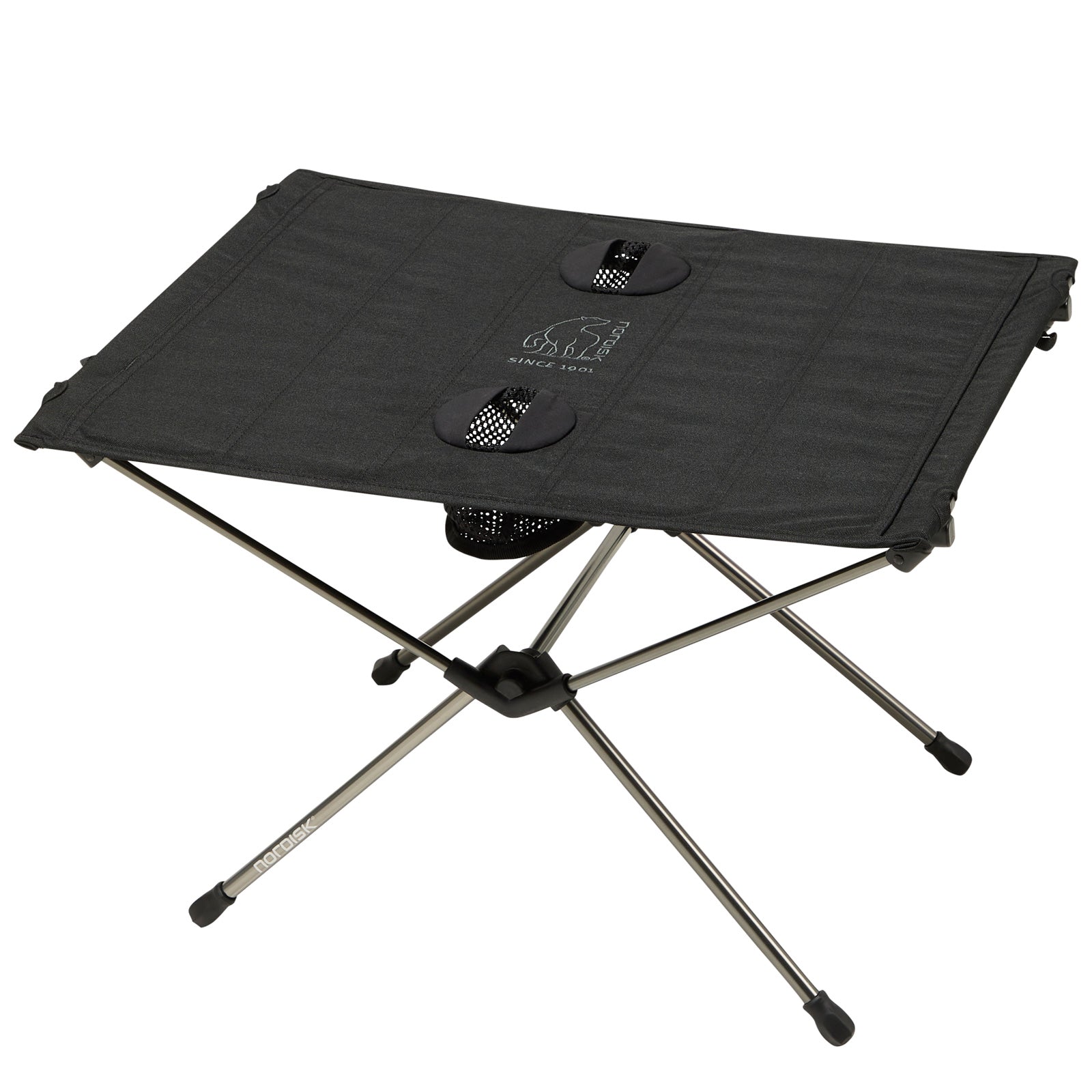 Table de camping NORDISK, table roulante, table pliante Risskov, table pliante, aluminium léger 58x39 cm