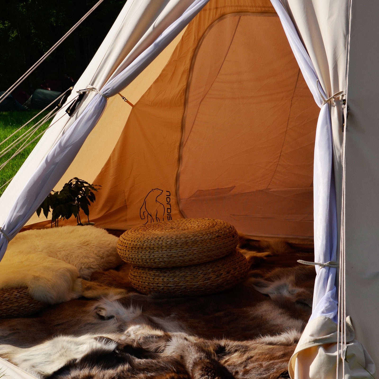 NORDISK Alfheim 12.6 Tipi Tente 4 5 6 personnes Tente de camping Tente de camping en coton