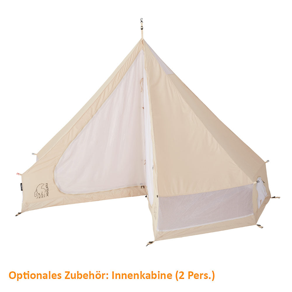 NORDISK Asgard 7.1 Tipi Tent 2-3 Persons Family Tent Camping Tent Cotton