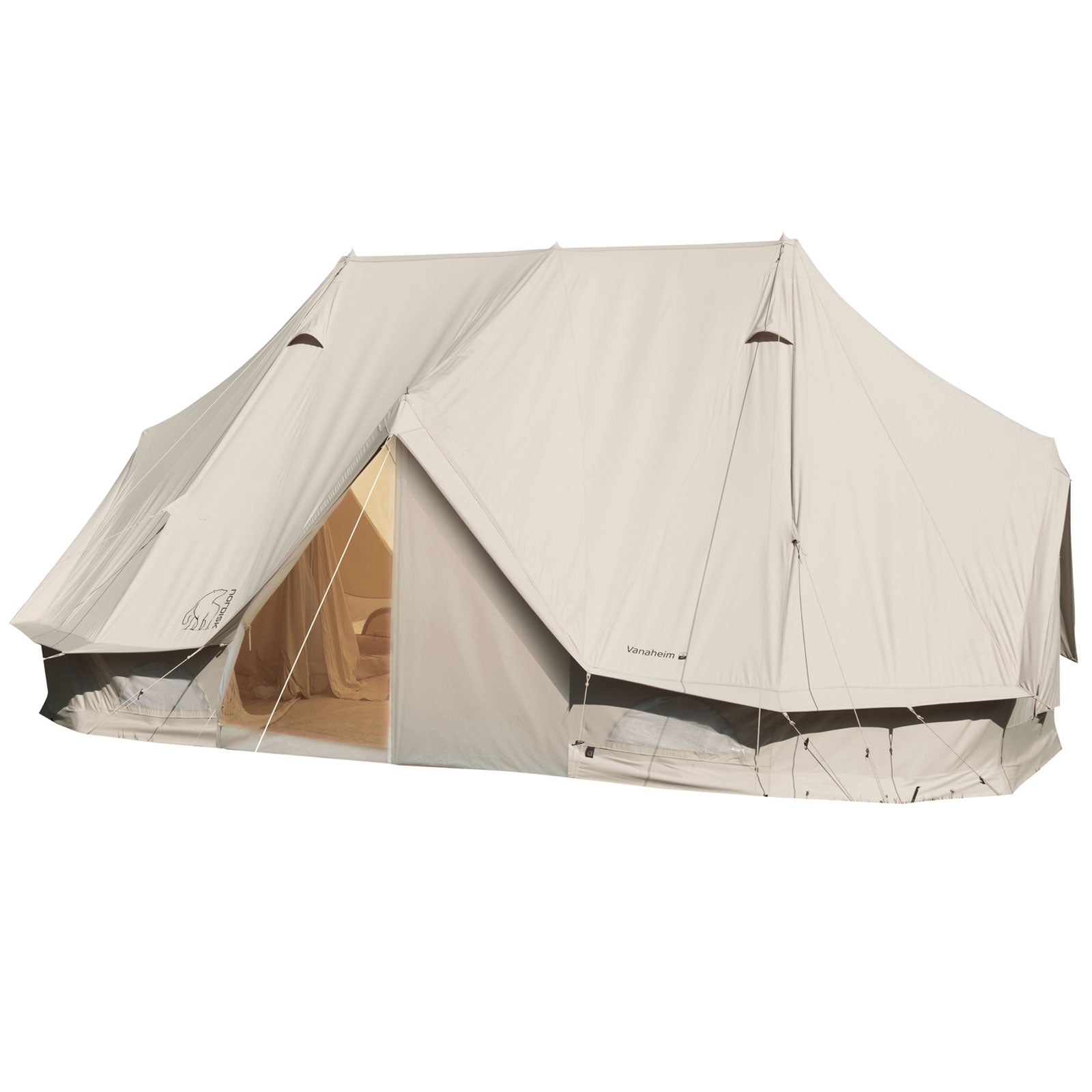 NORDISK Vanaheim 40 Firstzelt 6-20 Personen Familien Zelt Campingzelt Baumwolle