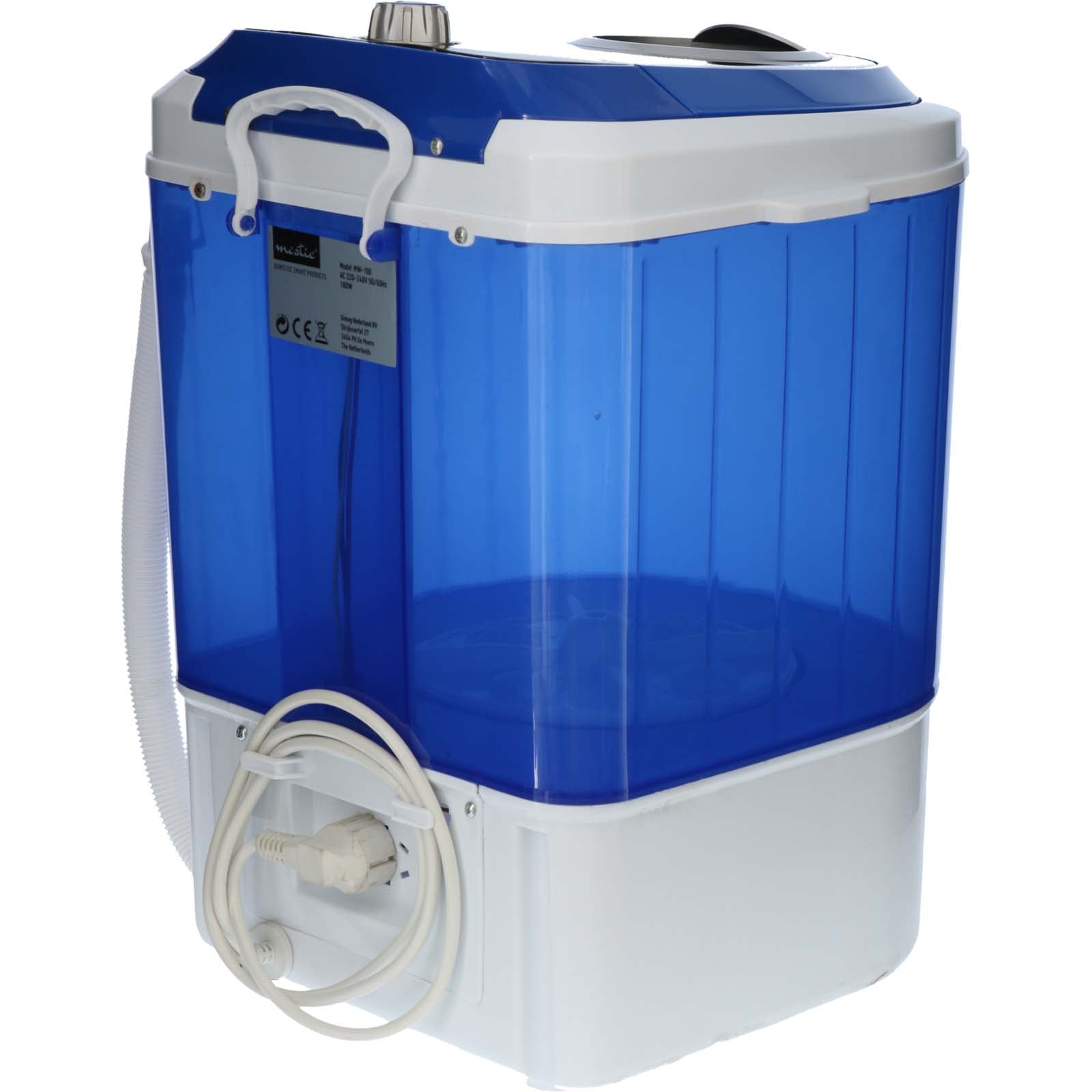 MESTIC Mini Waschmaschine MW-100 Camping Mobile Reise Waschautomat Leise 2 kg