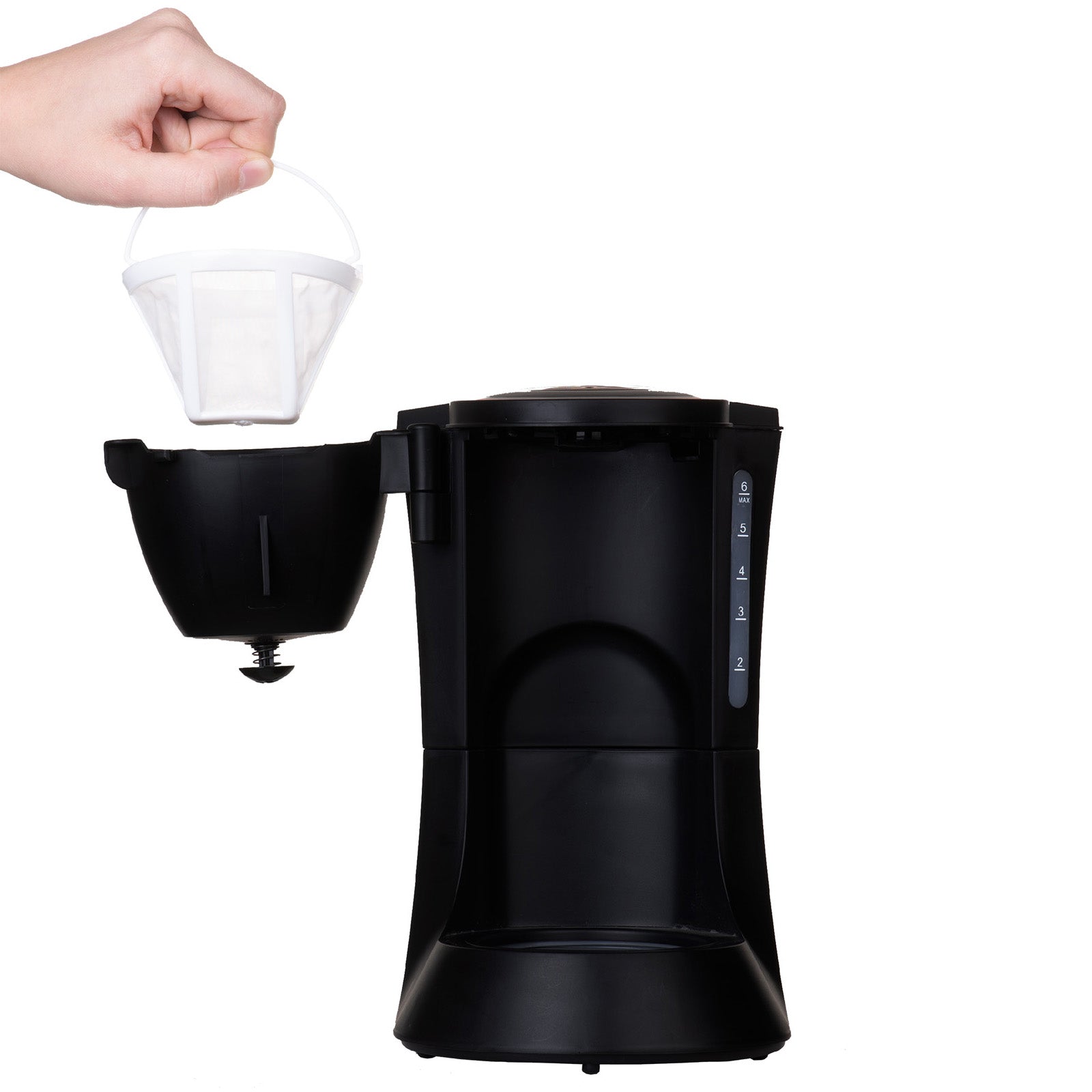 MESTIC Camping Coffee Machine MK-60 Filter Coffee Fully Automatic Glass 6 Cups 600W