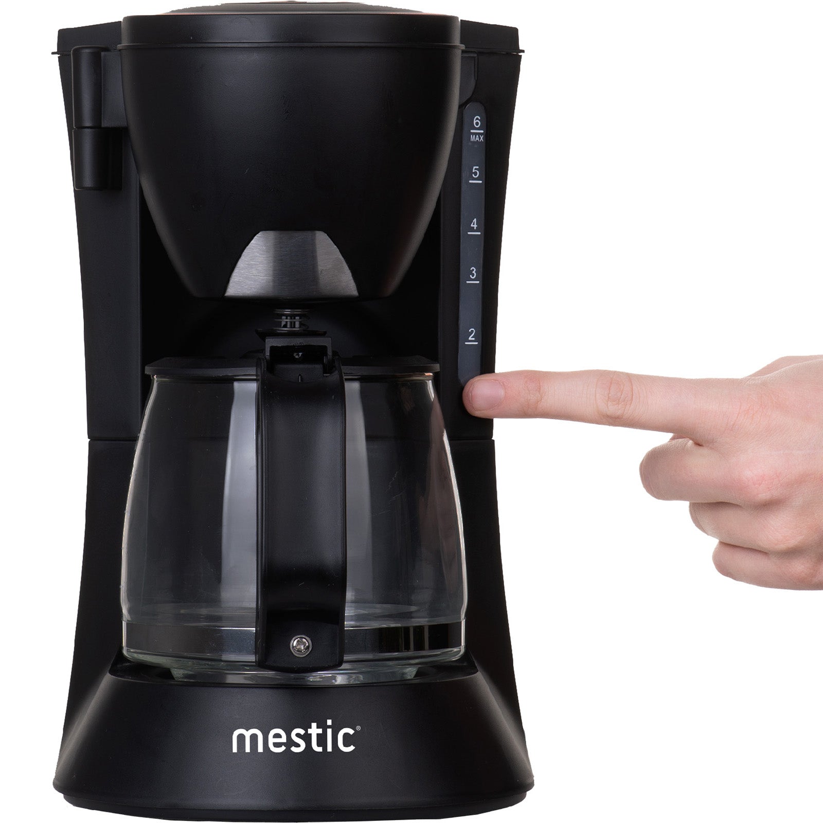 MESTIC Camping Kaffeemaschine MK-60 Filter Kaffee Vollautomat Glas 6 Tassen 600W