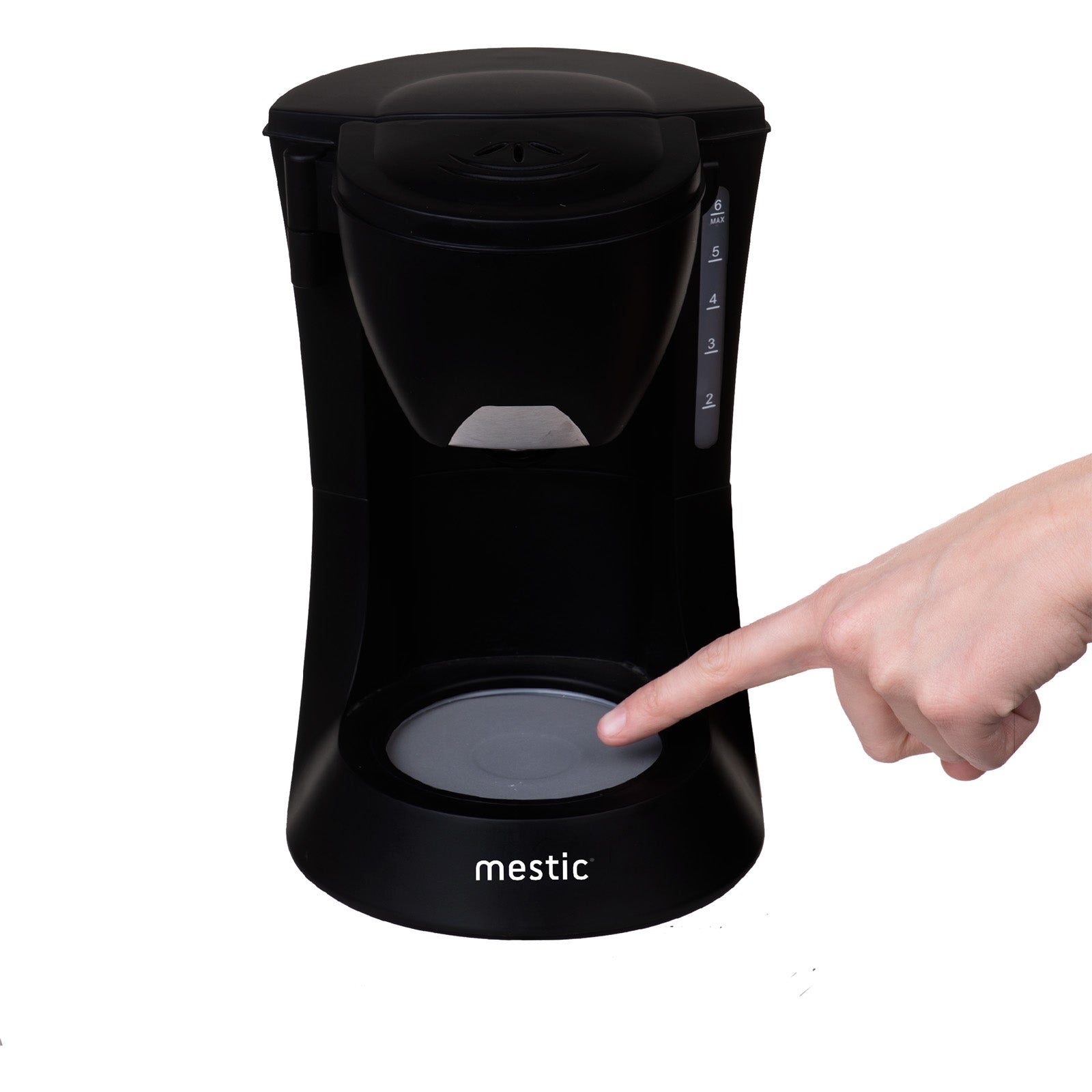 MESTIC Camping Kaffeemaschine MK-60 Filter Kaffee Vollautomat Glas 6 Tassen 600W