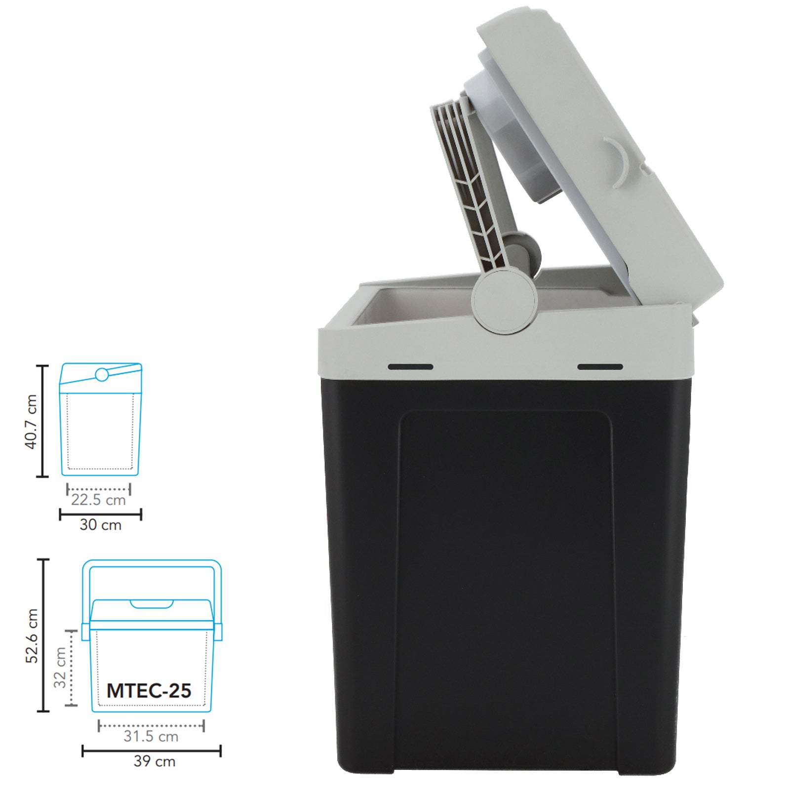 Glacière thermoélectrique pour voiture MESTIC MTEC-25 AC/DC 23 L Mini Camping 12 V 230 V