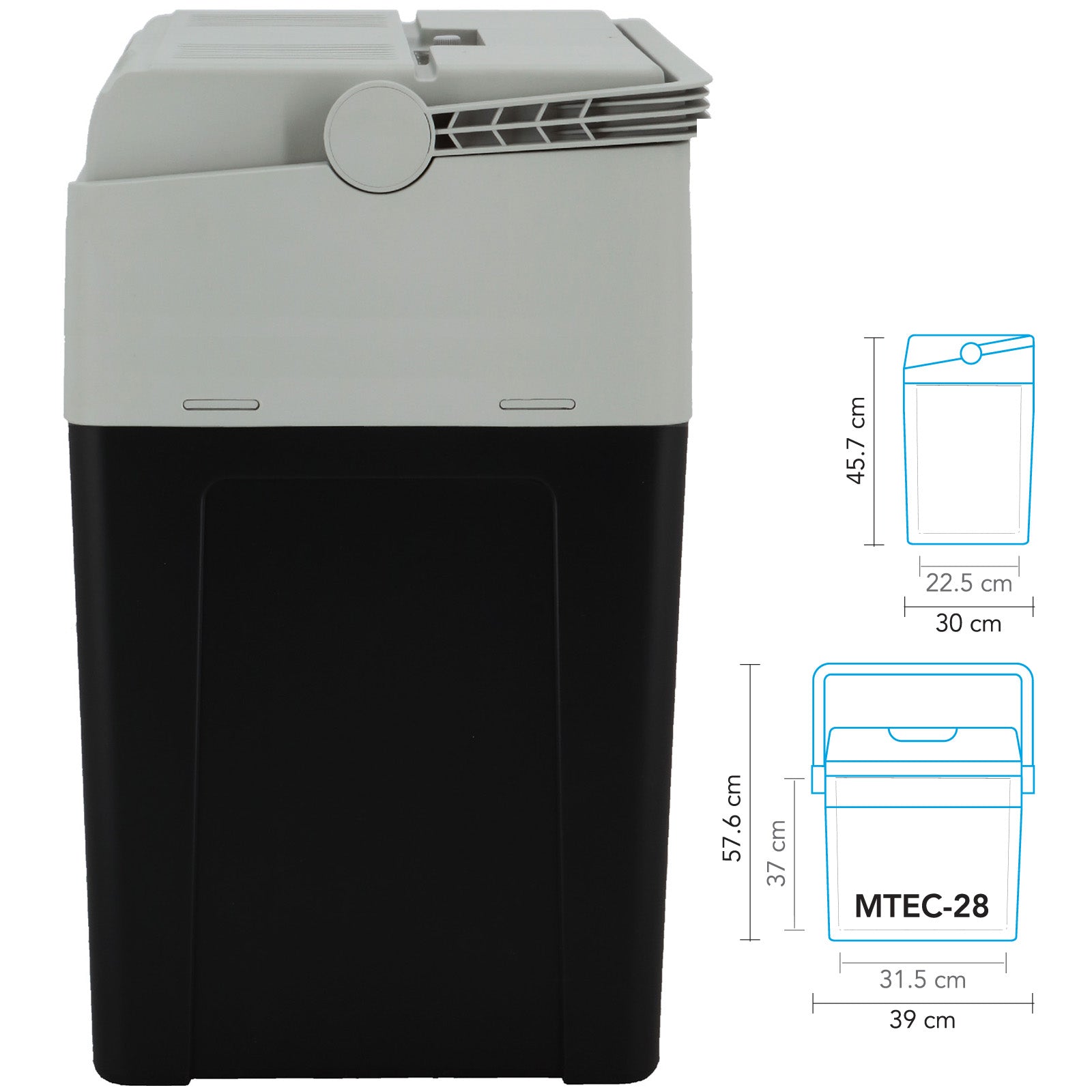 Glacière de voiture MESTIC thermoélectrique MTEC-28 AC/DC 26 L Mini Camping 12 V 230 V