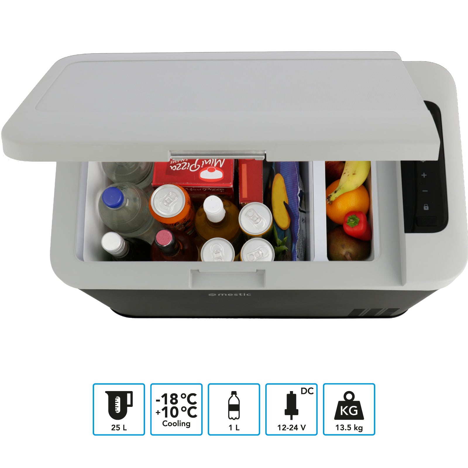 MESTIC Kompressor Kühlbox MCC-35 L Auto Tiefkühl Box Camping AC/DC 12/24V 230V