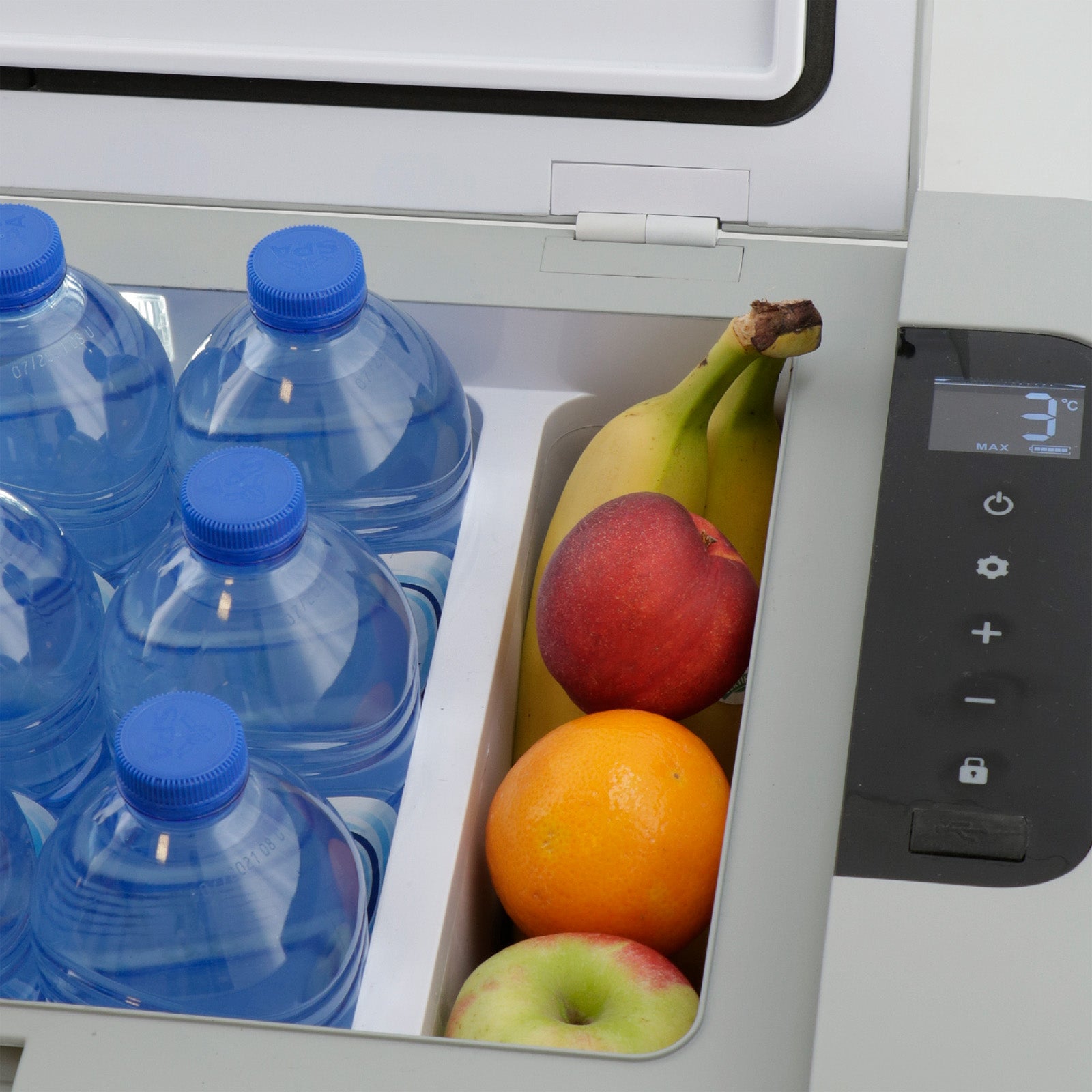 MESTIC Kompressor Kühlbox MCC-35 L Auto Tiefkühl Box Camping AC/DC 12/24V 230V