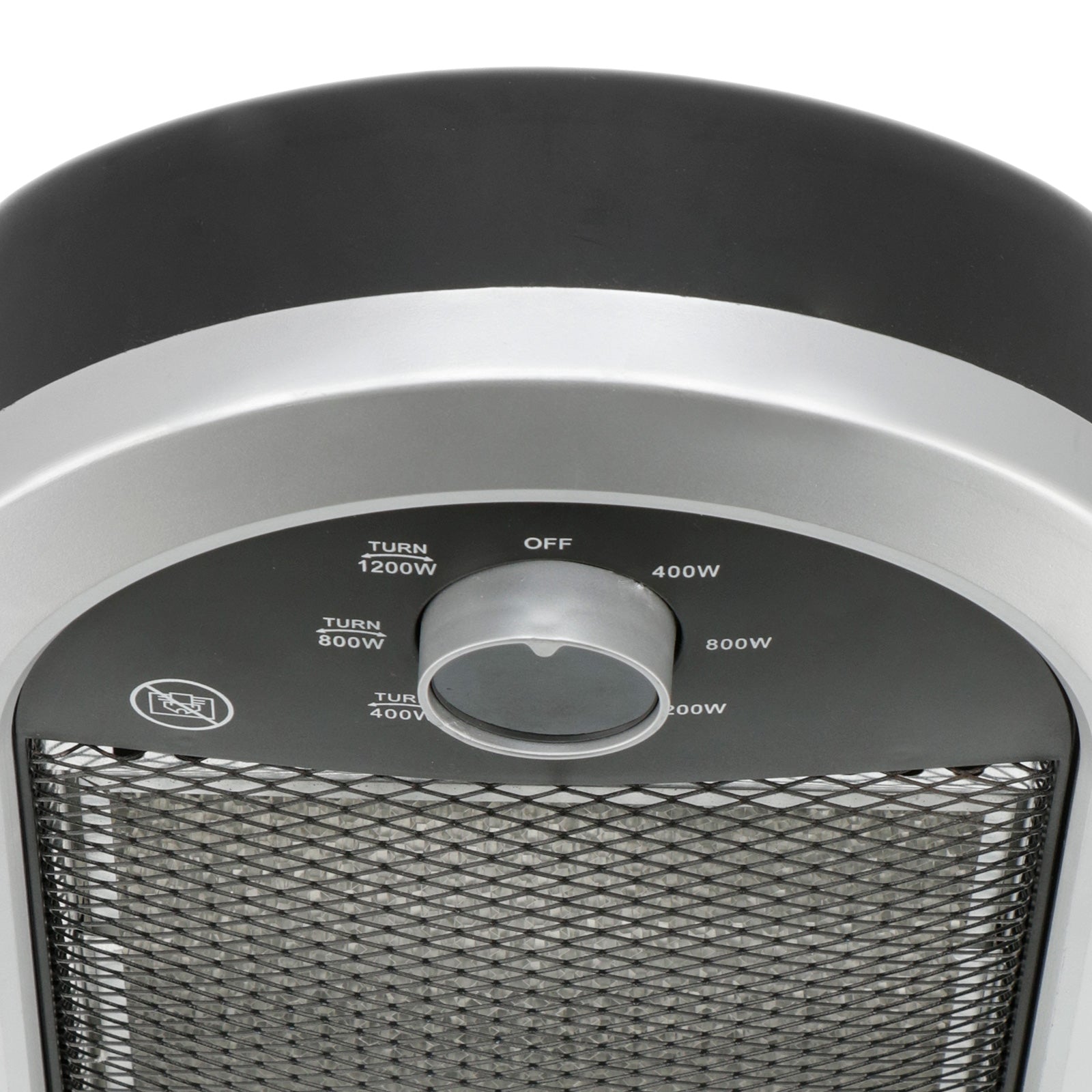 MESTIC infraroodstraler MCK-400 voor op de camping of het terras, oscillerend, carbon, 900 W