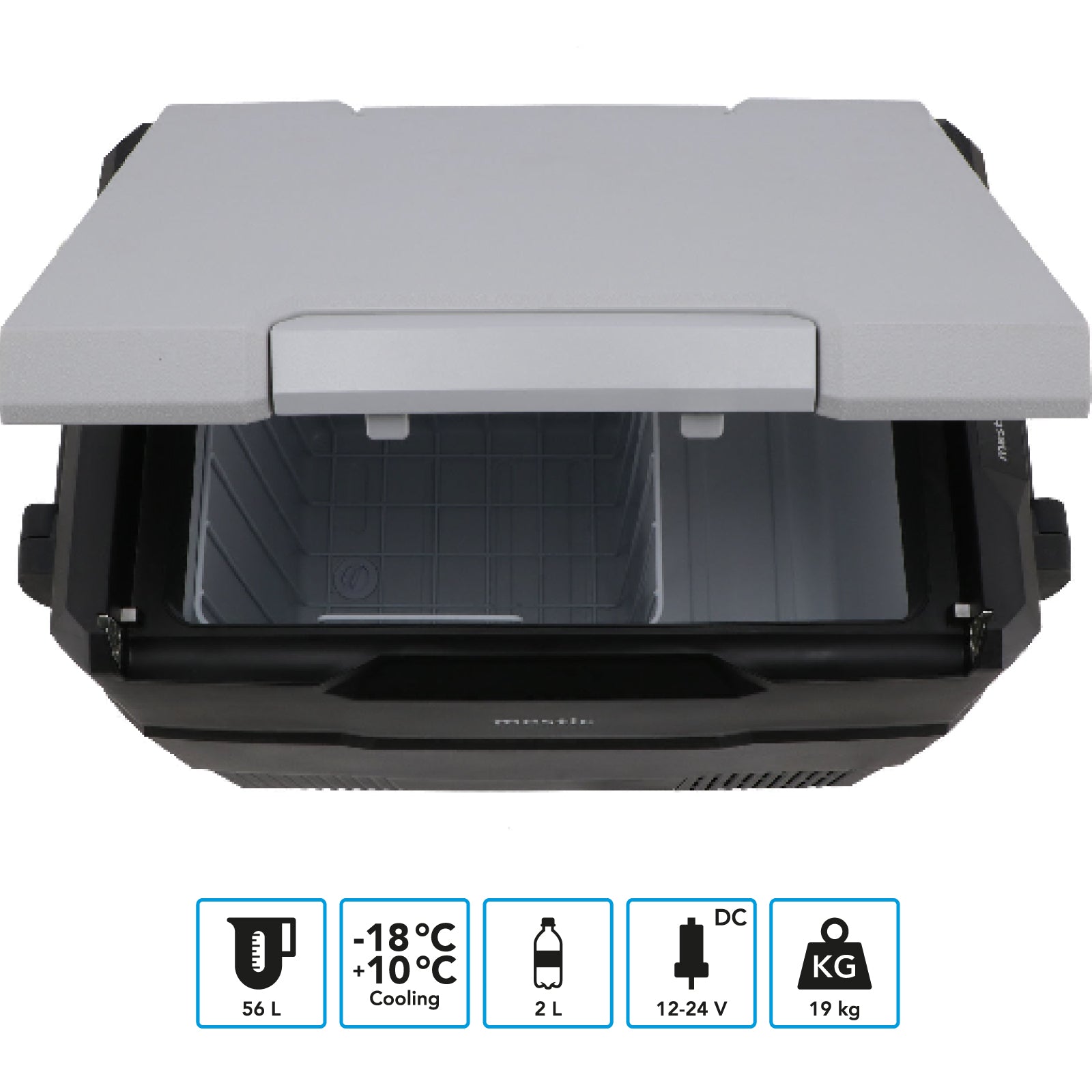 MESTIC Compressor Cooler MCCHD-60 L Car Freezer Box Camping AC/DC 12/24V 230V
