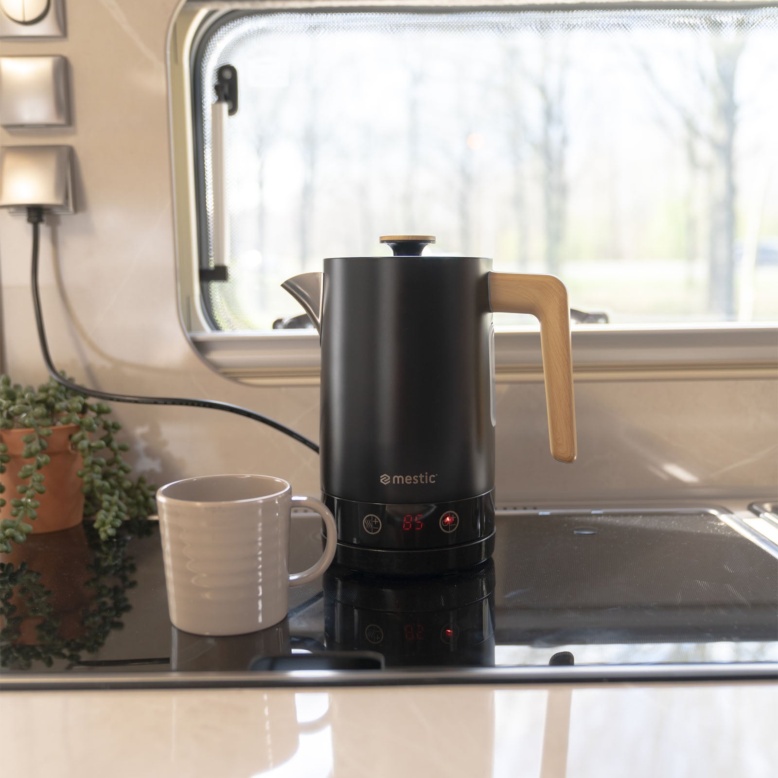 Bouilloire de voyage MESTIC MWC-250, bouilloire de camping 1 L, sans fil, mobile