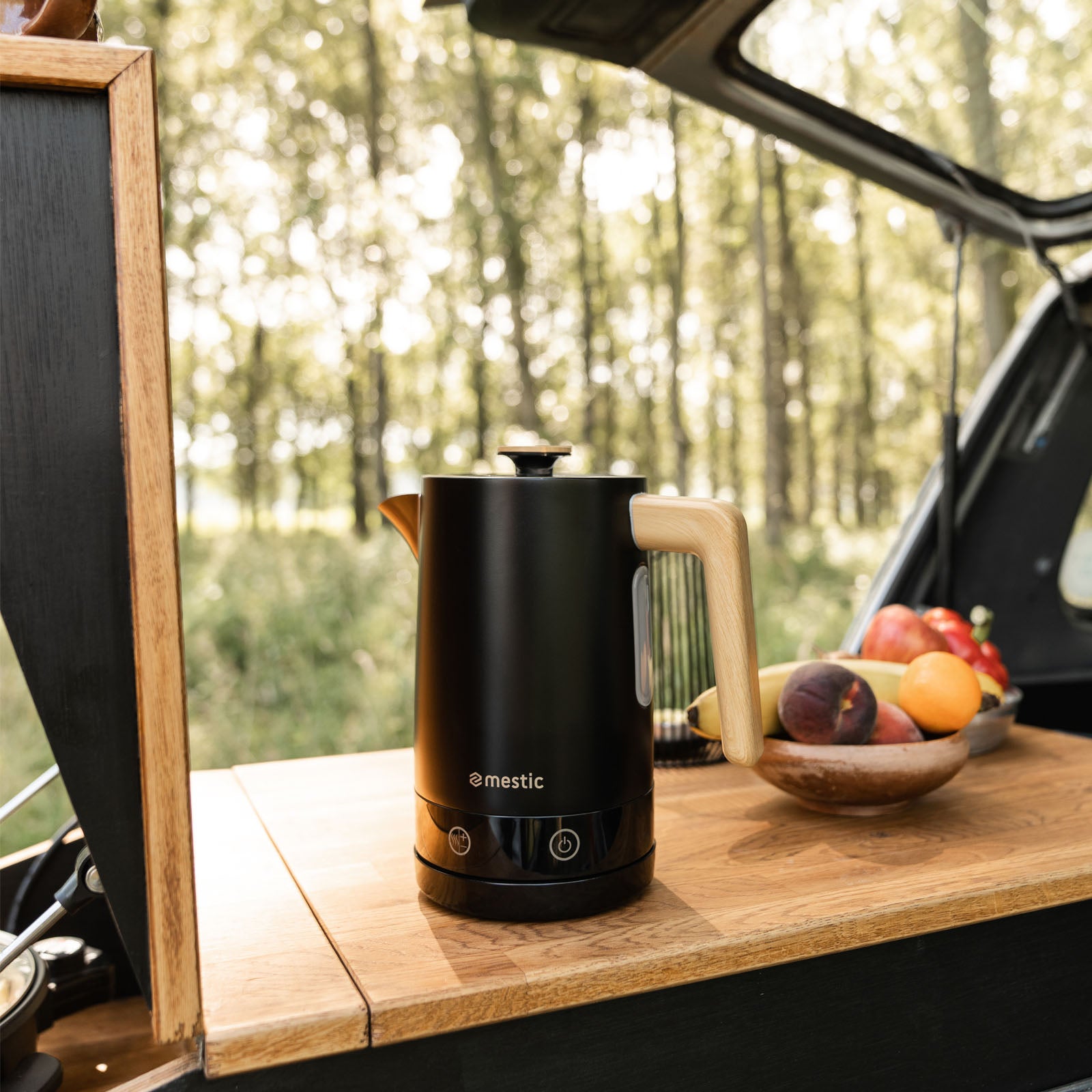 Bouilloire de voyage MESTIC MWC-250, bouilloire de camping 1 L, sans fil, mobile