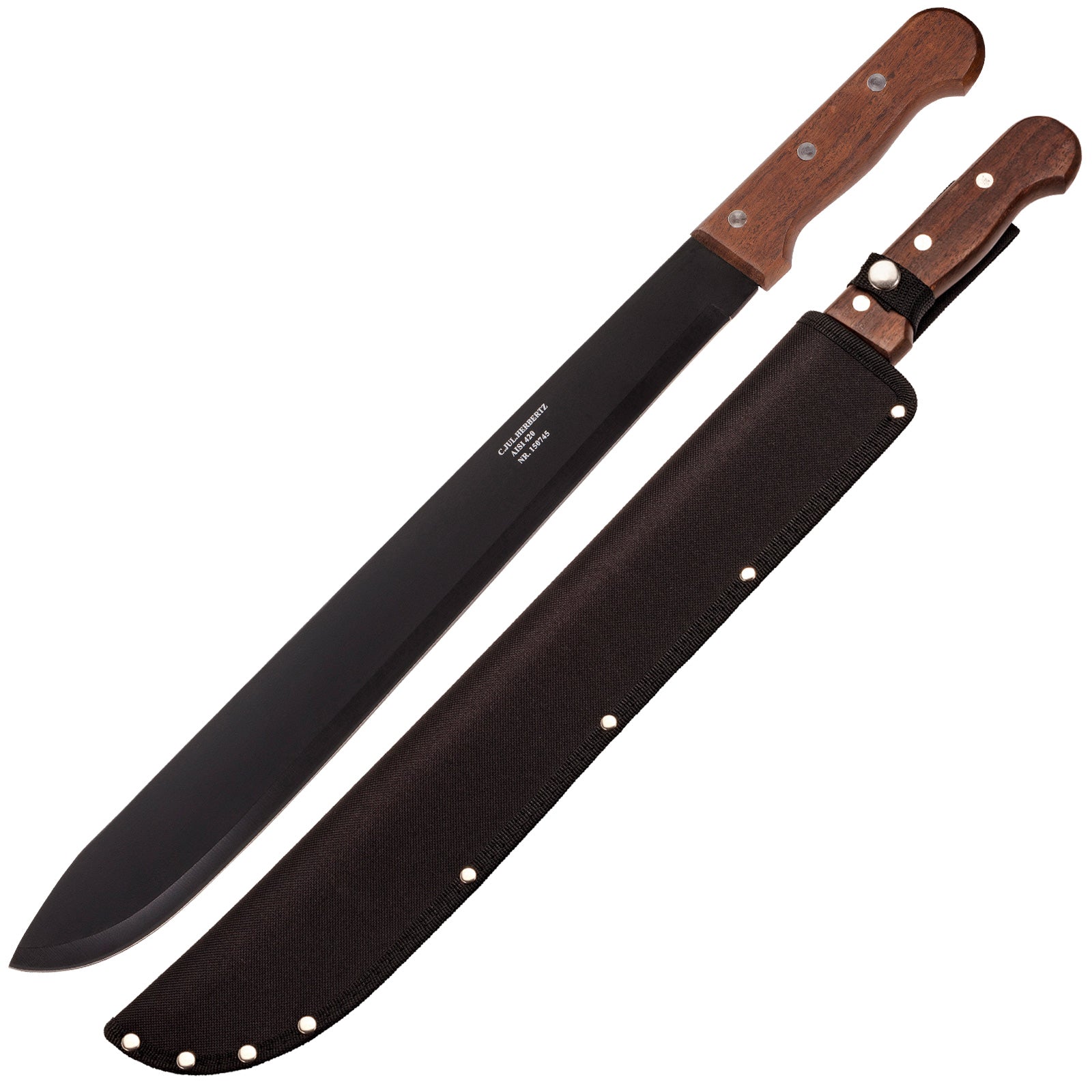 HERBERTZ Machete - Bush Knife - Camping Chopping Knife - Garden Work Machete - 60.5 cm