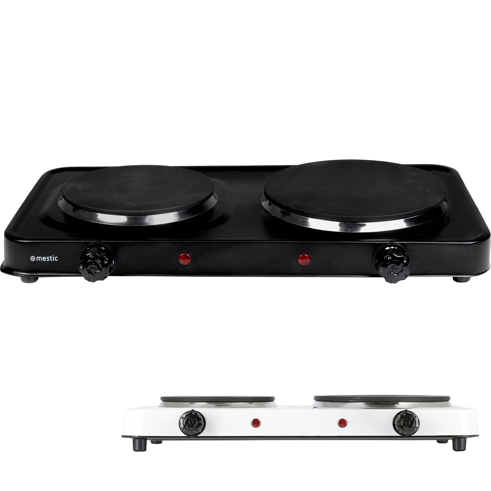 Plaque de cuisson double MESTIC MKT200 plaque de cuisson électrique camping aluminium 2500W