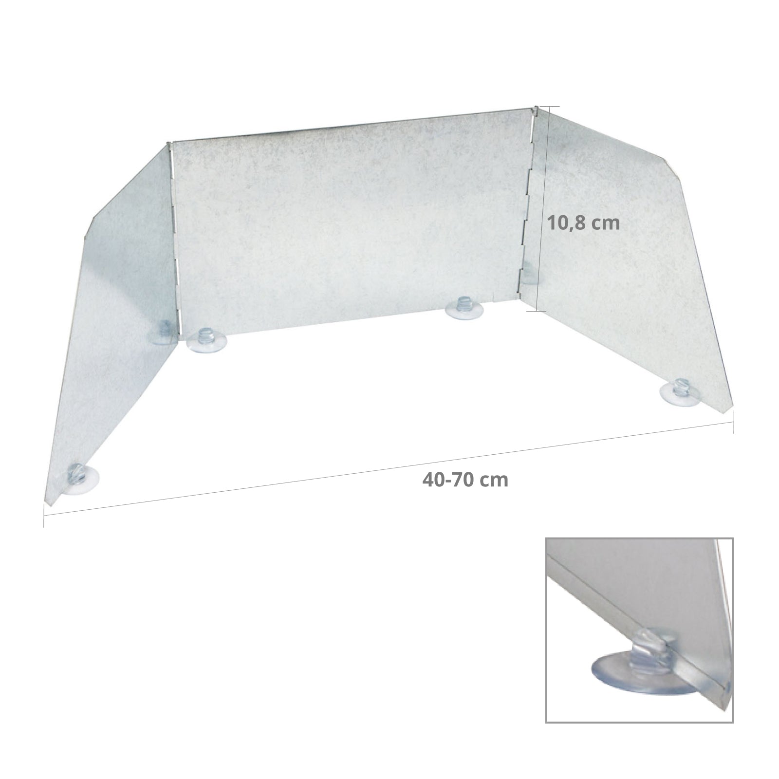 BO-CAMP Gaskocher Windschutz Camping Kocher Outdoor Wind Schild Screen Faltbar