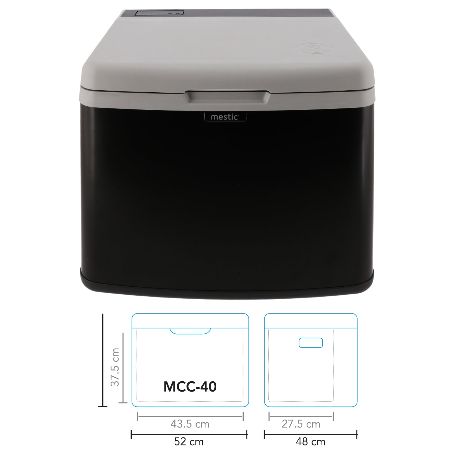 MESTIC Kompressor Kühlbox MCC-40 L Auto Tiefkühl Box Camping AC/DC 12/24V 230V
