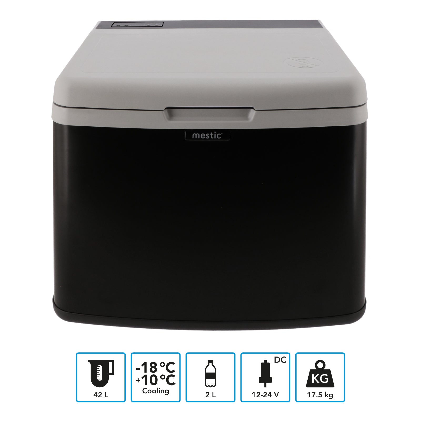 MESTIC Kompressor Kühlbox MCC-40 L Auto Tiefkühl Box Camping AC/DC 12/24V 230V