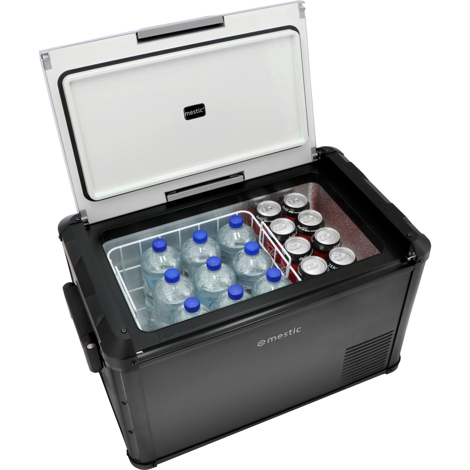 MESTIC Kompressor Kühlbox MCCP-60 L Auto Tiefkühl Camping 12/24V AC/DC 100-240V