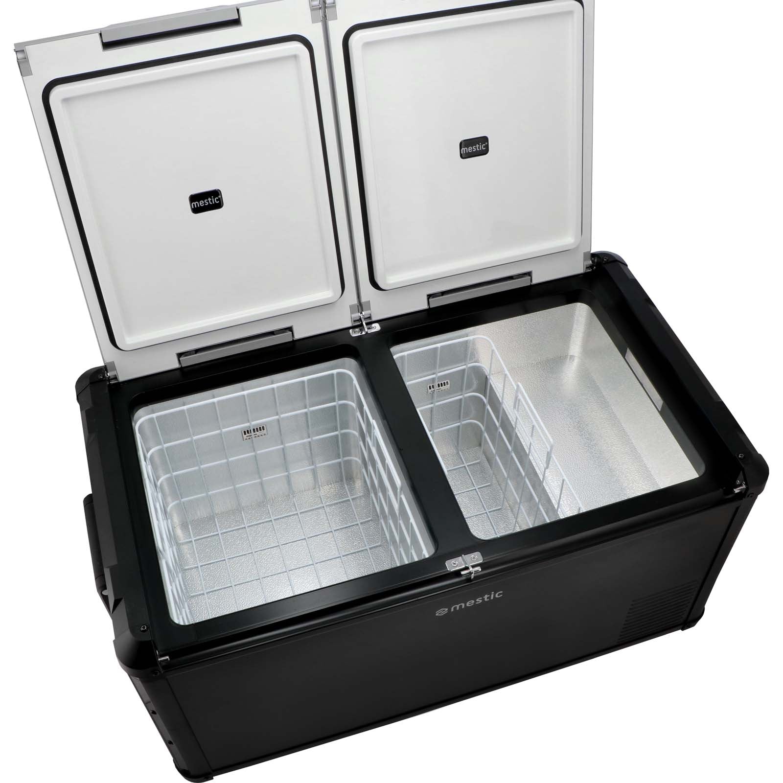 MESTIC Kompressor Kühlbox MCCP-90 L Dual Zone Auto Camping 12/24V AC/DC 100-240V