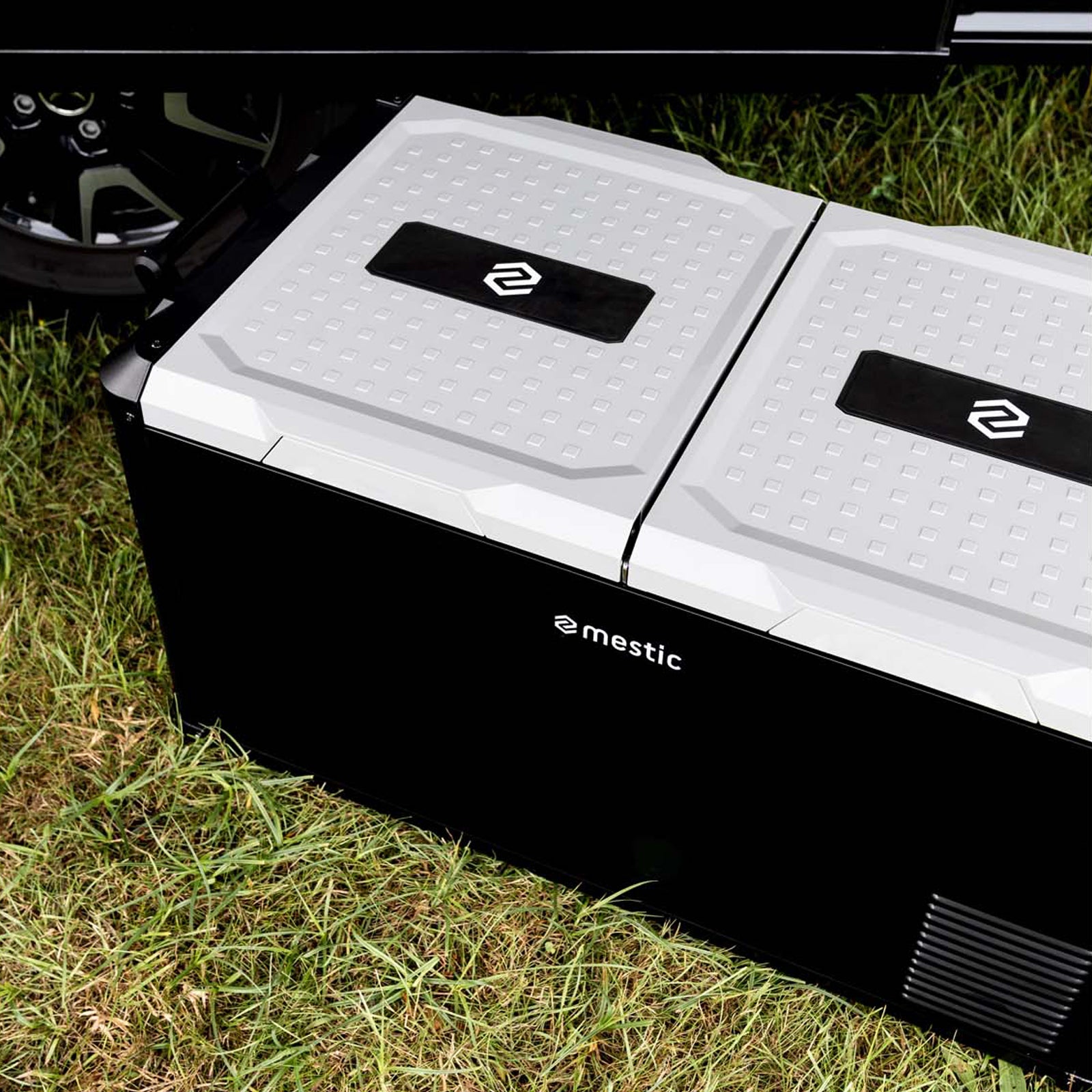 MESTIC Kompressor Kühlbox MCCP-90 L Dual Zone Auto Camping 12/24V AC/DC 100-240V