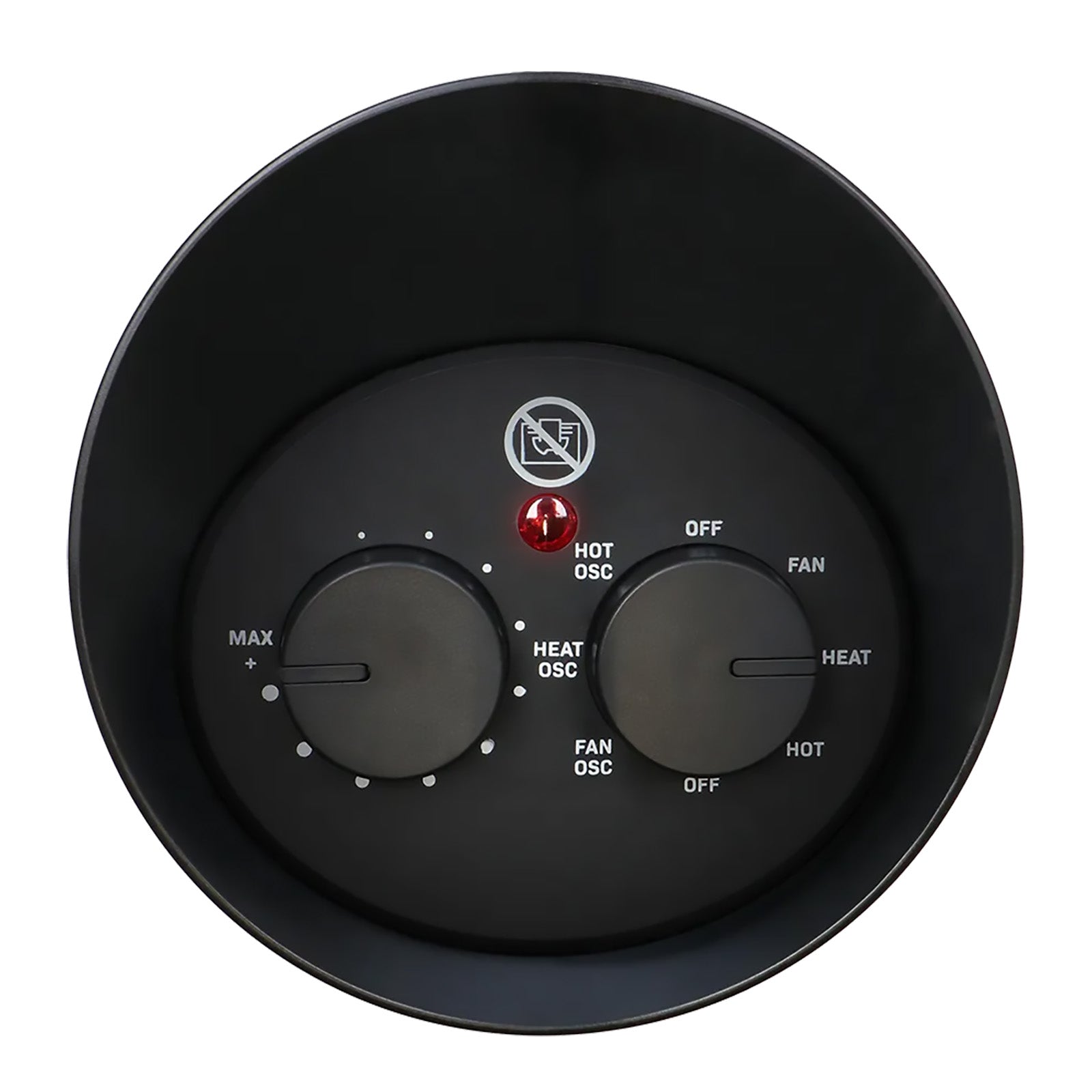 Radiateur soufflant céramique MESTIC MKK-250, chauffage électrique de camping oscillant 1 500 W