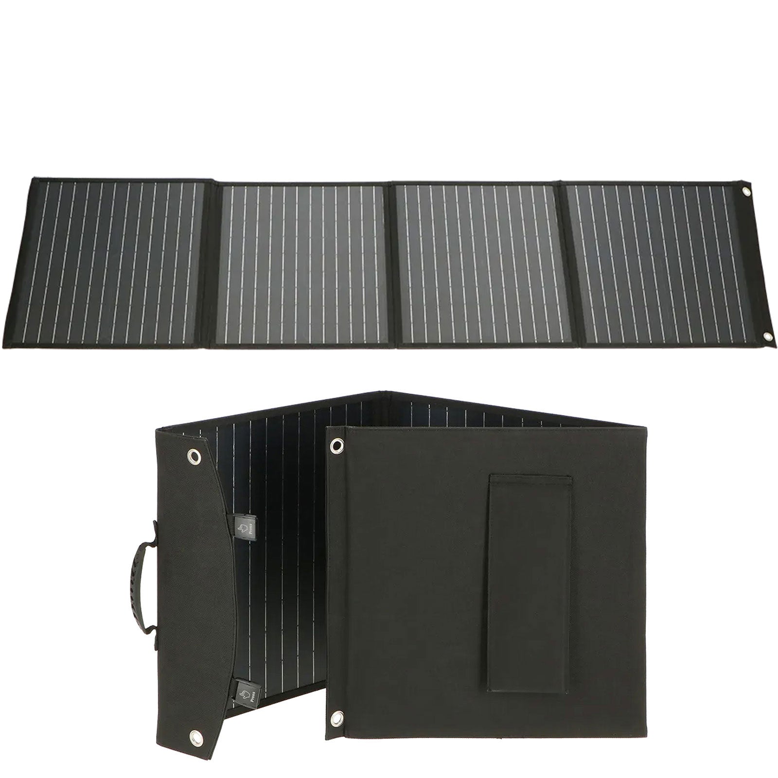 MESTIC Solarpanel Solarmodul MSFO-200 Camping Outdoor Tragbar Faltbar PERC 200 W