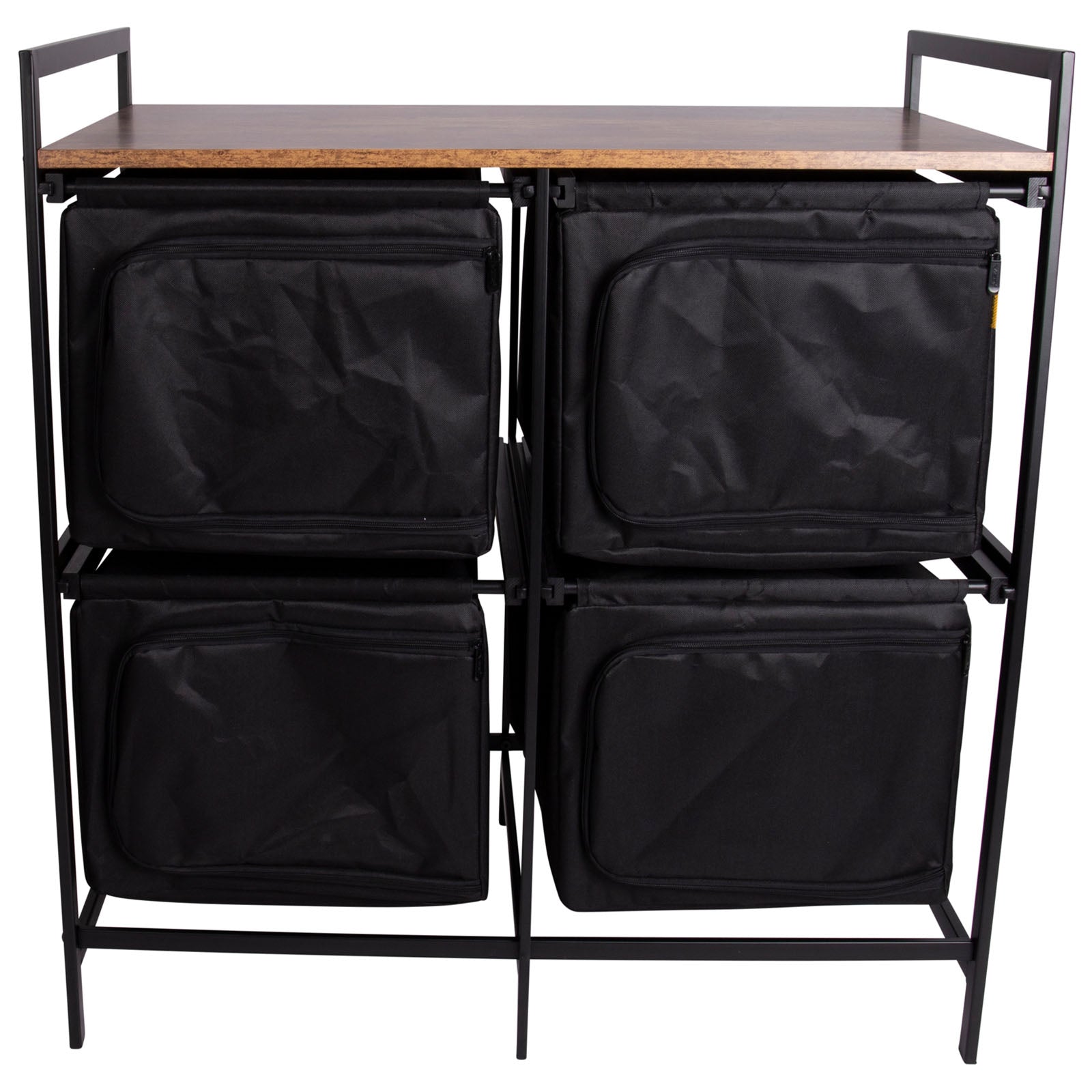 BO-CAMP Cuisine de camping industrielle Lawton : armoire pliante, tiroirs, table en bois et acier