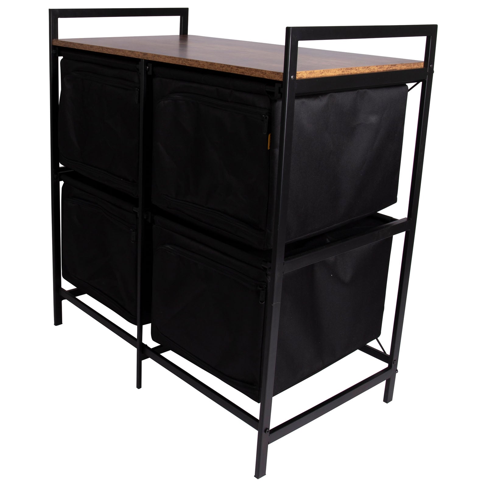BO-CAMP Cuisine de camping industrielle Lawton : armoire pliante, tiroirs, table en bois et acier