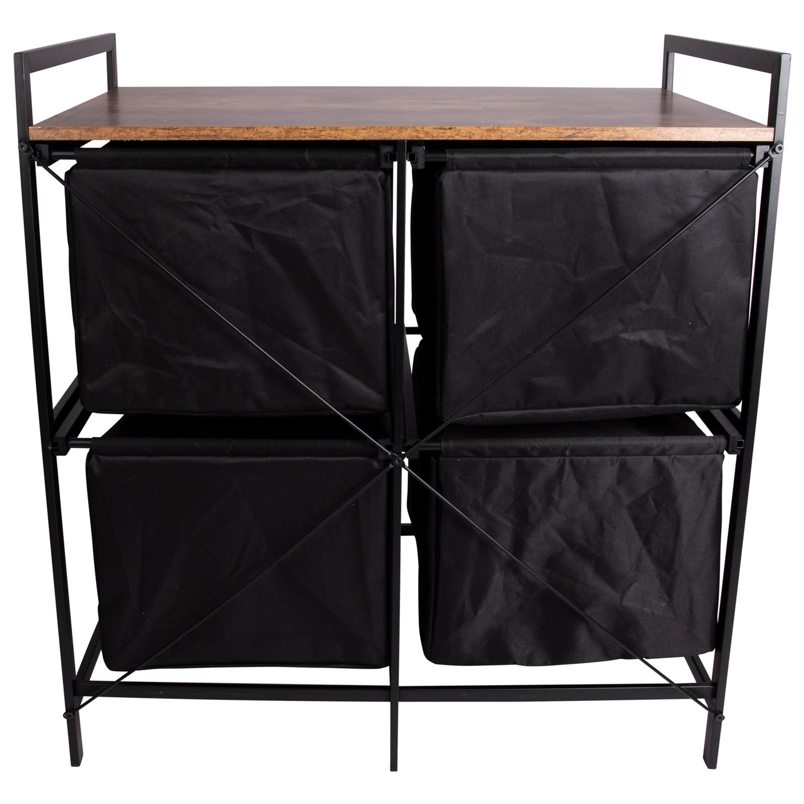 BO-CAMP Cuisine de camping industrielle Lawton : armoire pliante, tiroirs, table en bois et acier