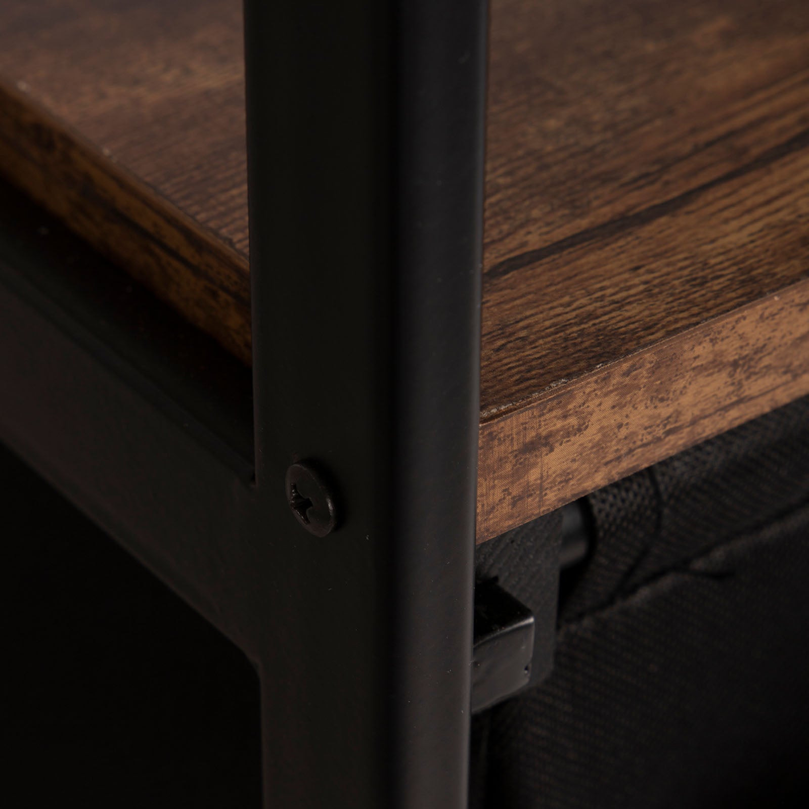 BO-CAMP Cuisine de camping industrielle Lawton : armoire pliante, tiroirs, table en bois et acier