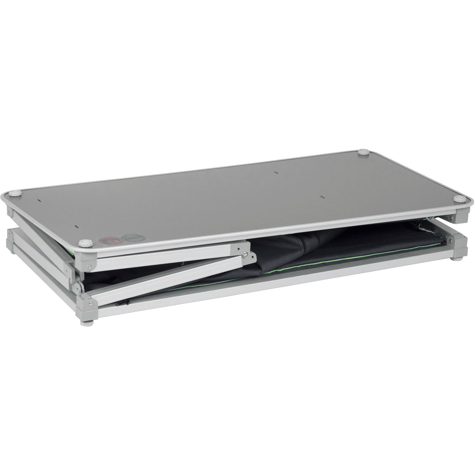BO-CAMP Quick Up Camping Voyage Cuisine Boîte de Cuisine Tente Armoire Pliante Coupe-Vent Aluminium
