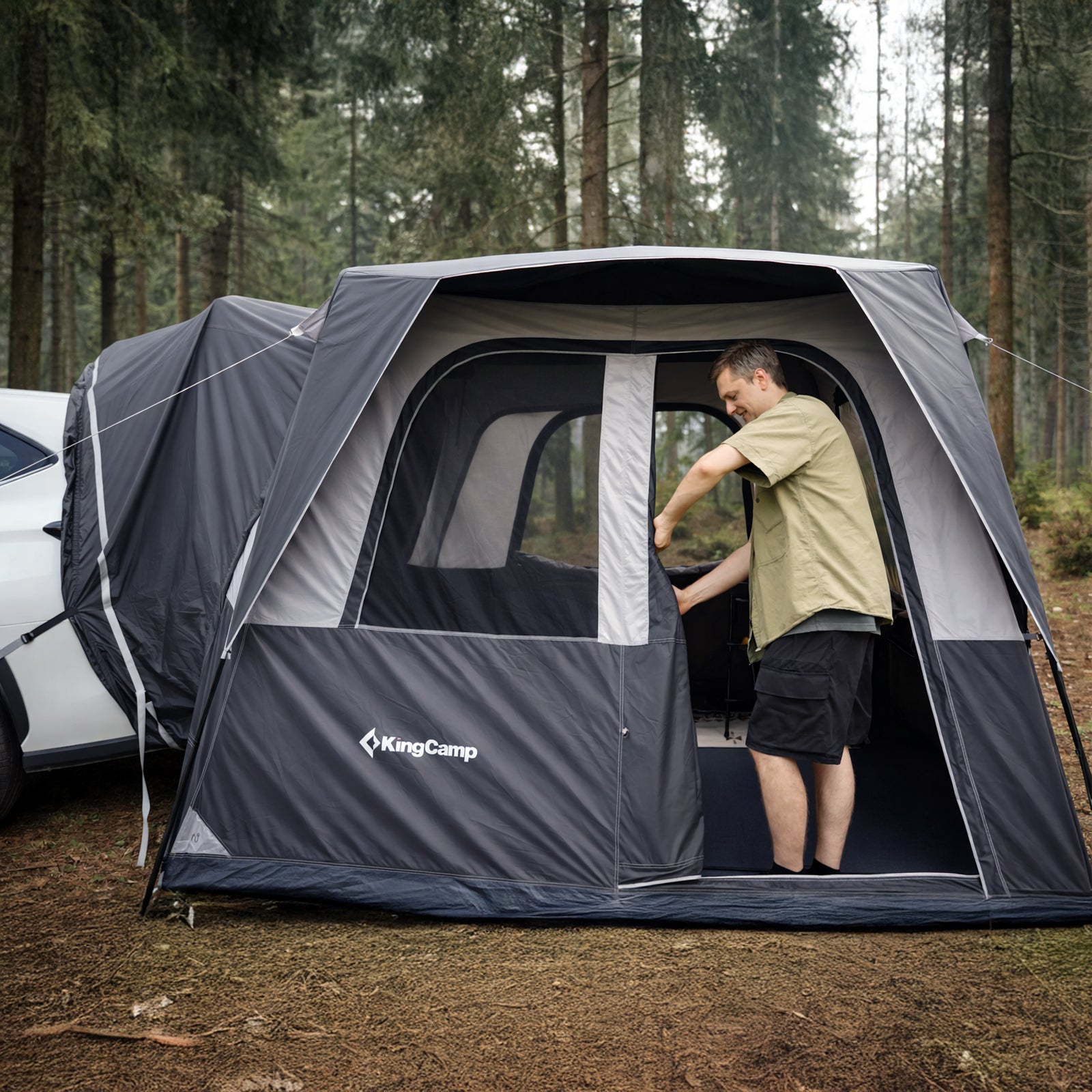 KINGCAMP Heckzelt Riverstone Lodge Bus Vorzelt SUV Van Familien Zelt Campingzelt