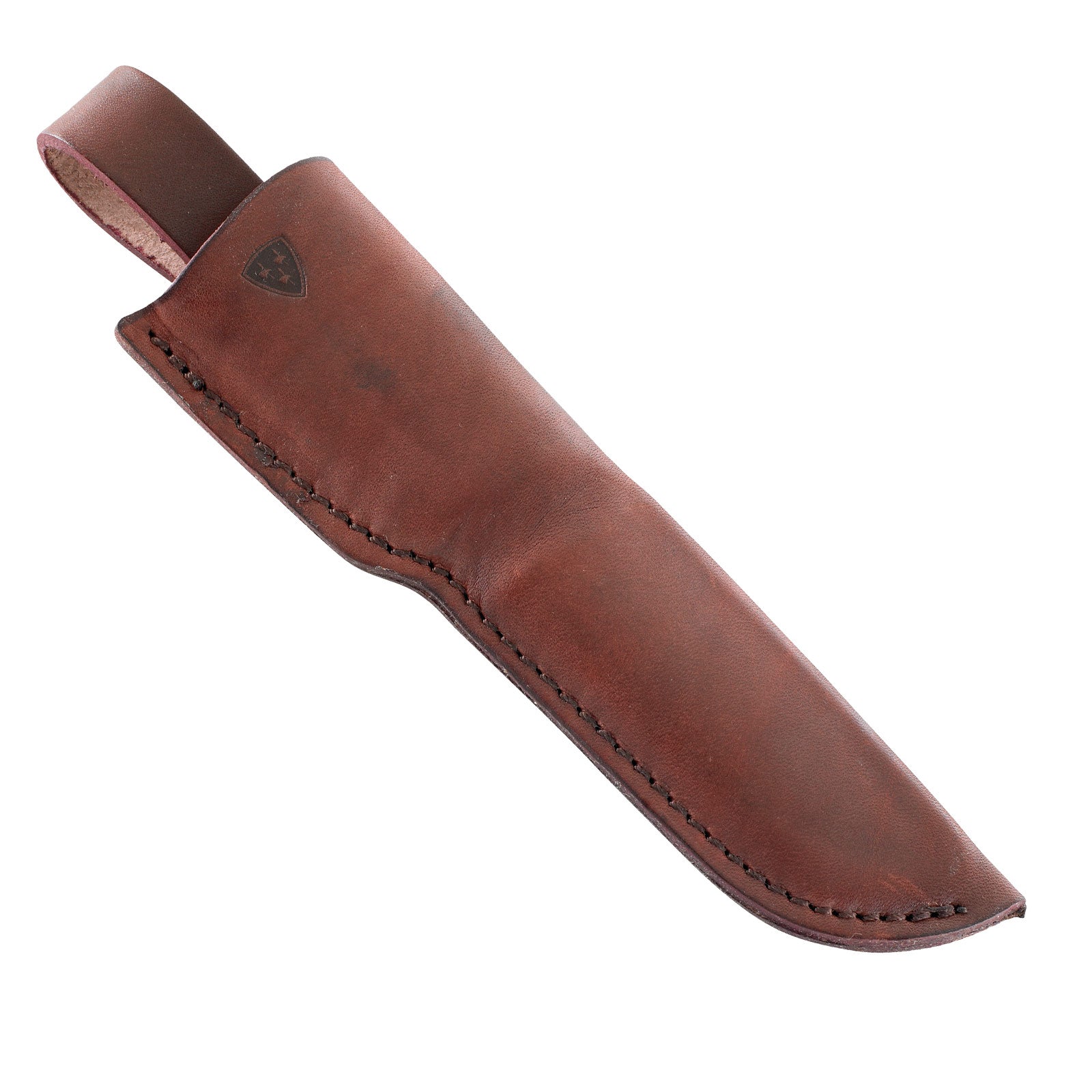 HELLE Messer Alden 76 - Belt knife outdoor steel hunting knife sheath birch wood