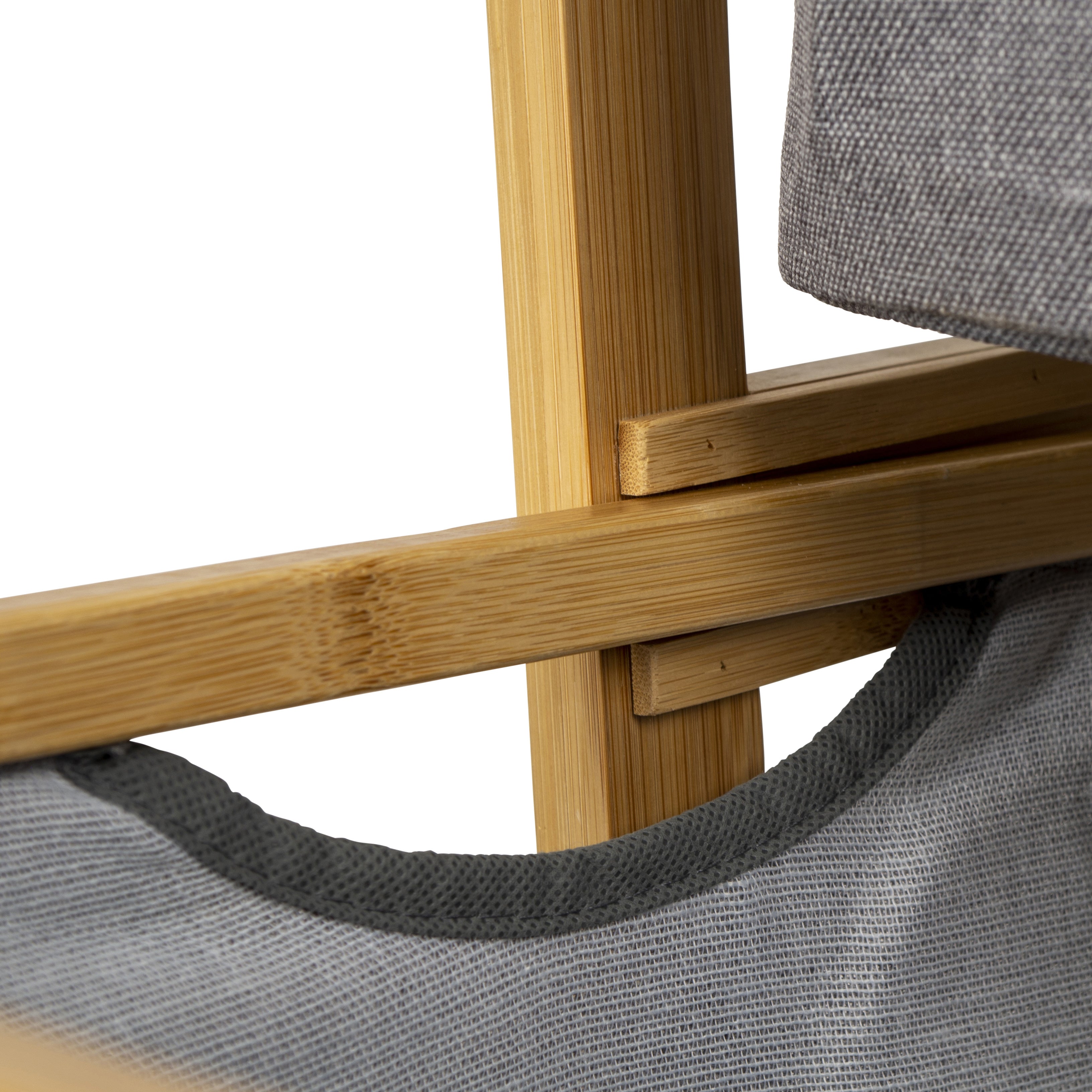 BO-CAMP Folding Wardrobe Selsdon Camping Clothes Shelf Drawers Furniture Bamboo Wood