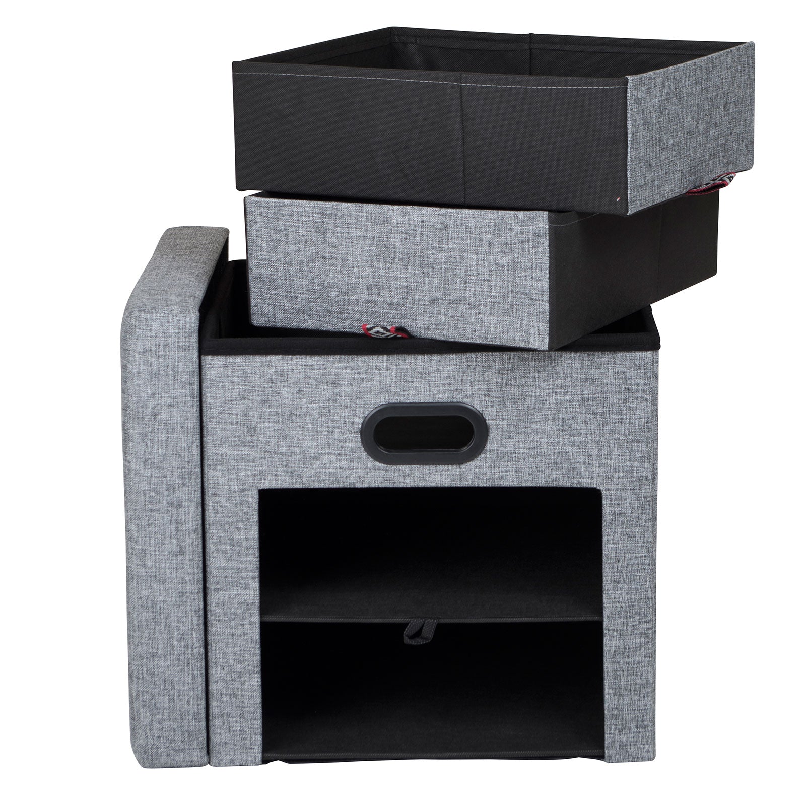 BO-CAMP Ottomane Sitzhocker Sitzbank Sitzwürfel Camping Schrank Truhe faltbar