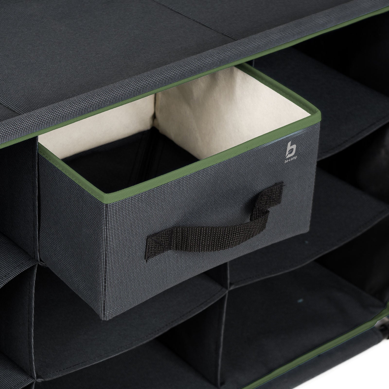 BO-CAMP Faltschrank Camping Schrank Regal Zelt Organizer Garderobe 9Fächer Stahl