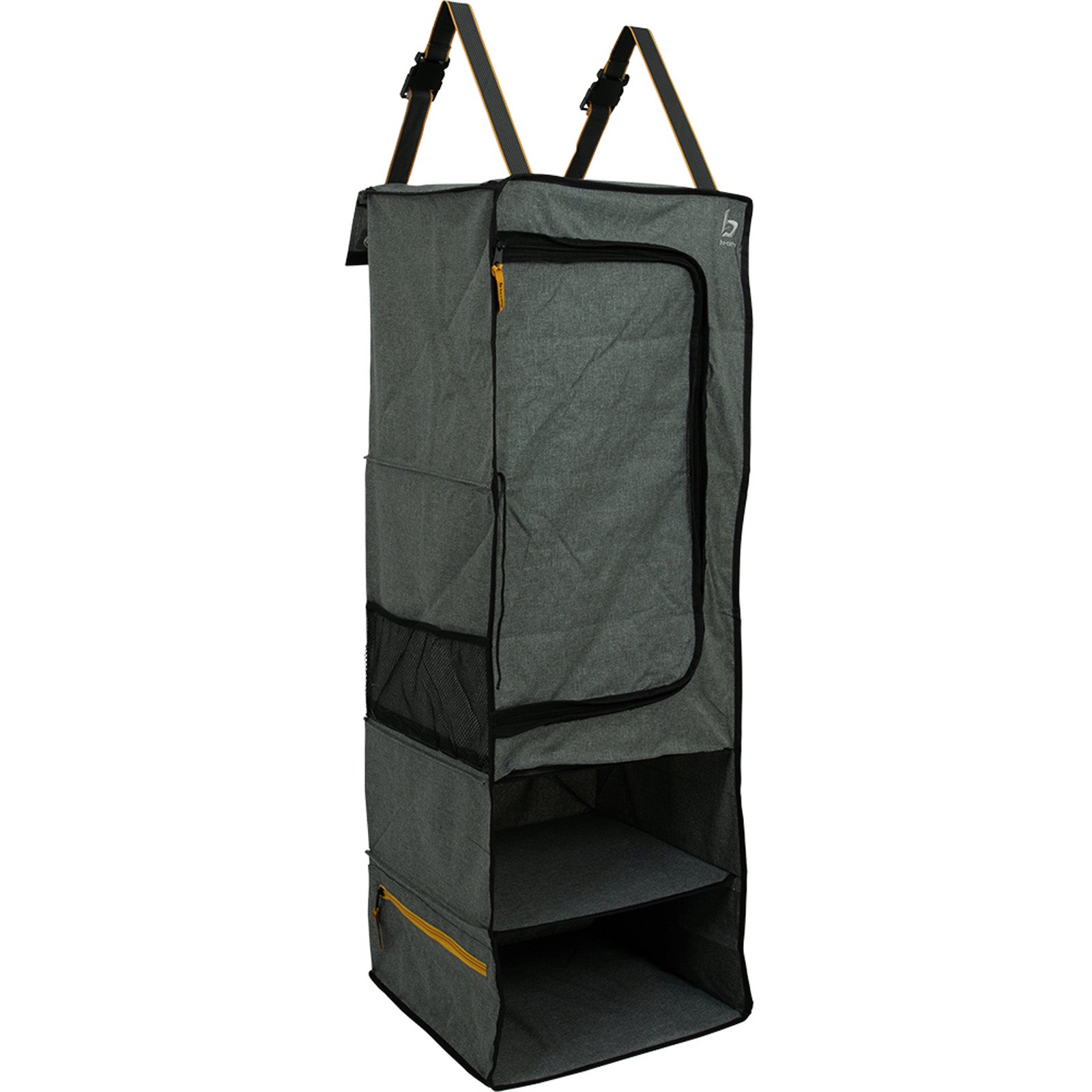 BO-CAMP Hanging Shelf Organizer Westlawn 4-Compartment Tent Door Shelf Camping Storage